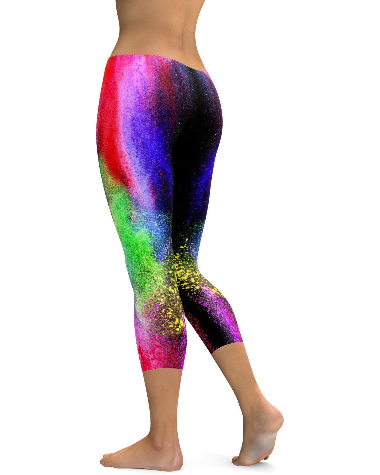 Colorful Powder Explosion Capris | GearBunch
