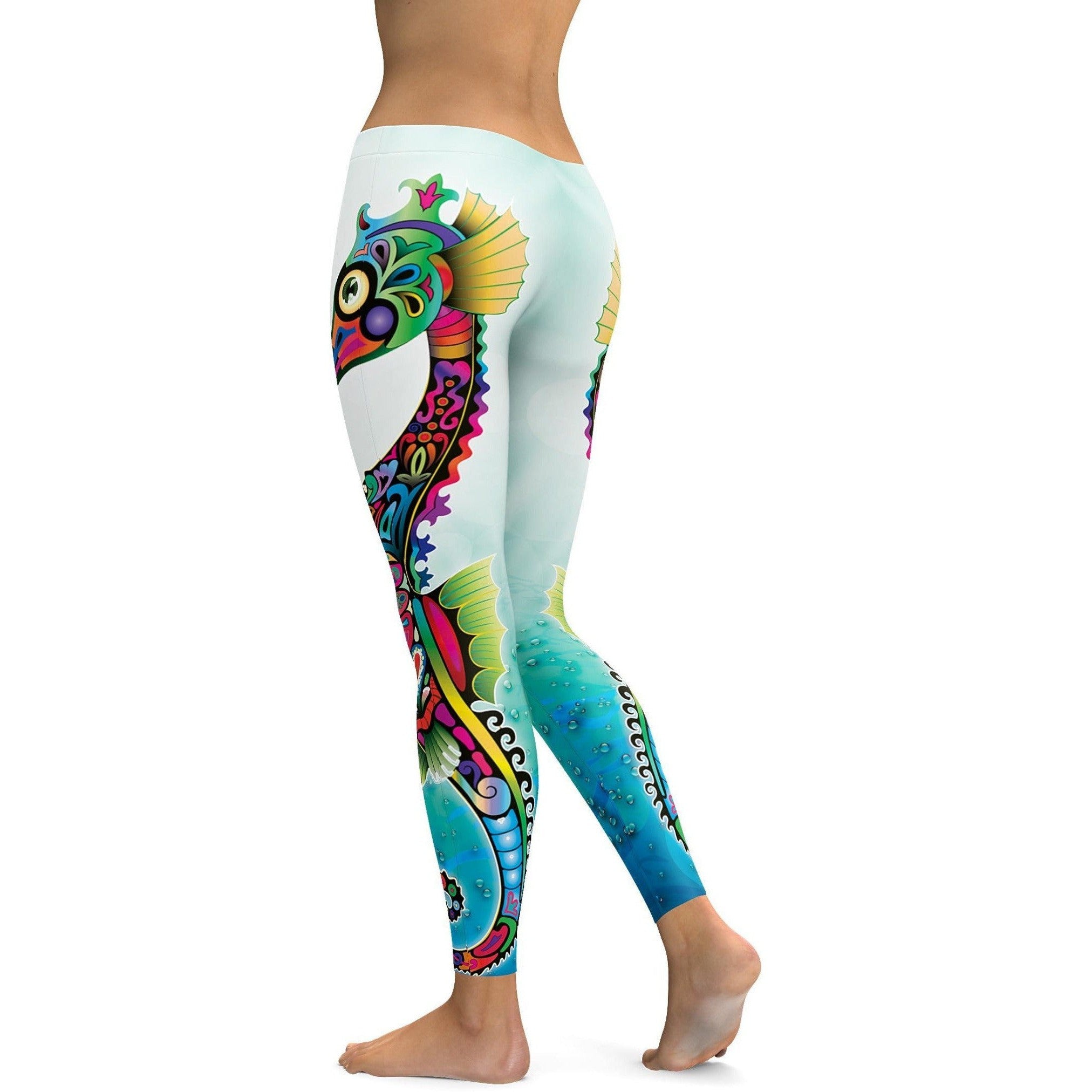Ornamental Seahorse Leggings | GearBunch
