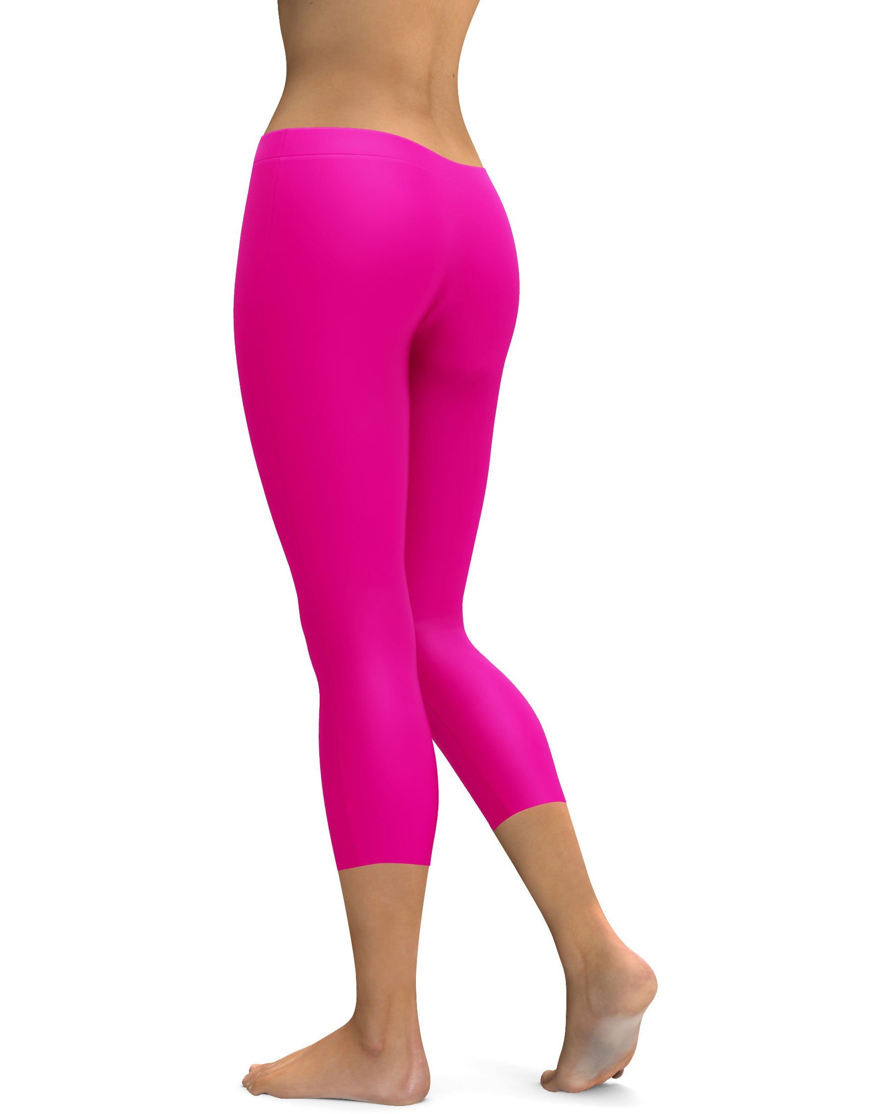 Solid Hot Pink Capris | GearBunch