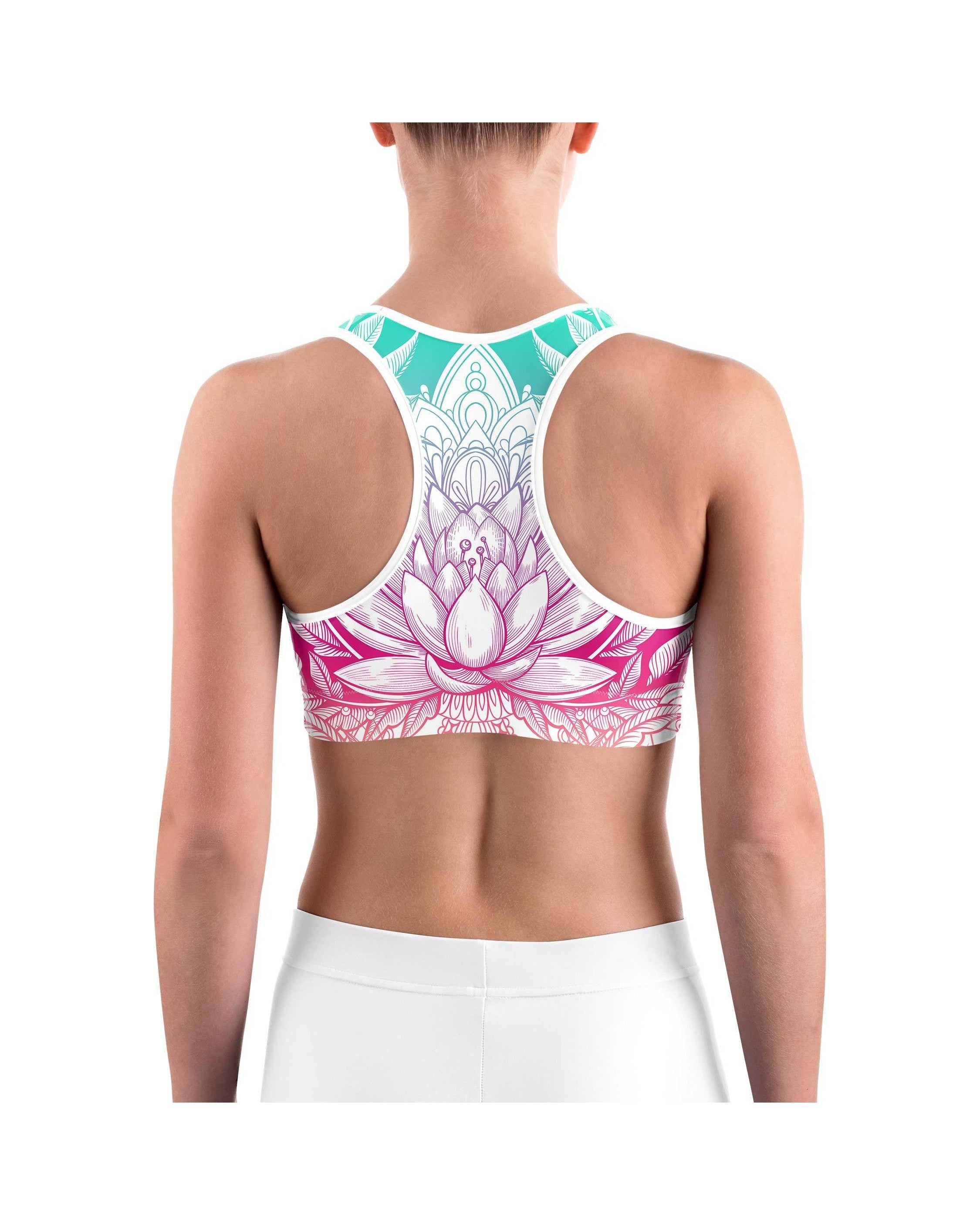 Bright Lotus Sports bra - GearBunch Leggings / Yoga Pants
