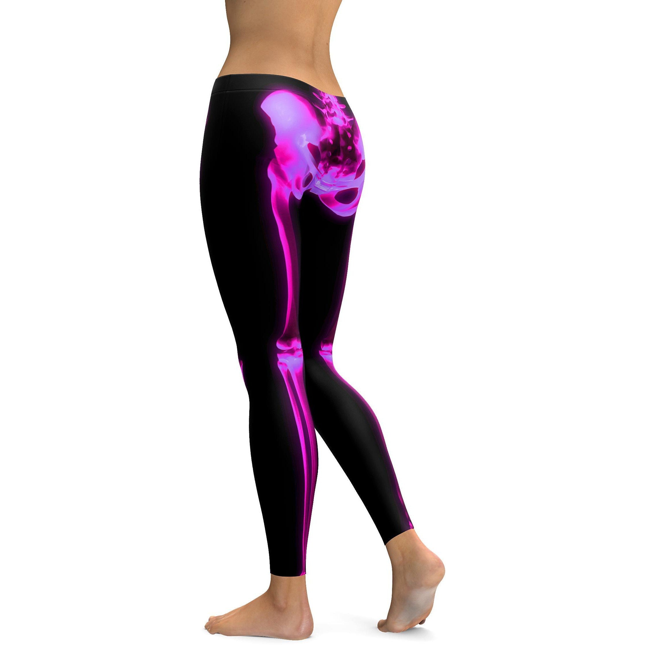 Pink X-ray Skeleton Leggings