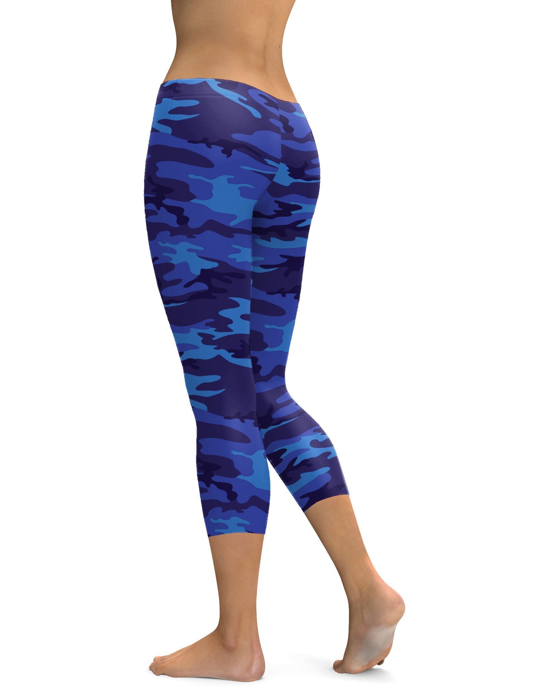Blue Camo Capris Gearbunch
