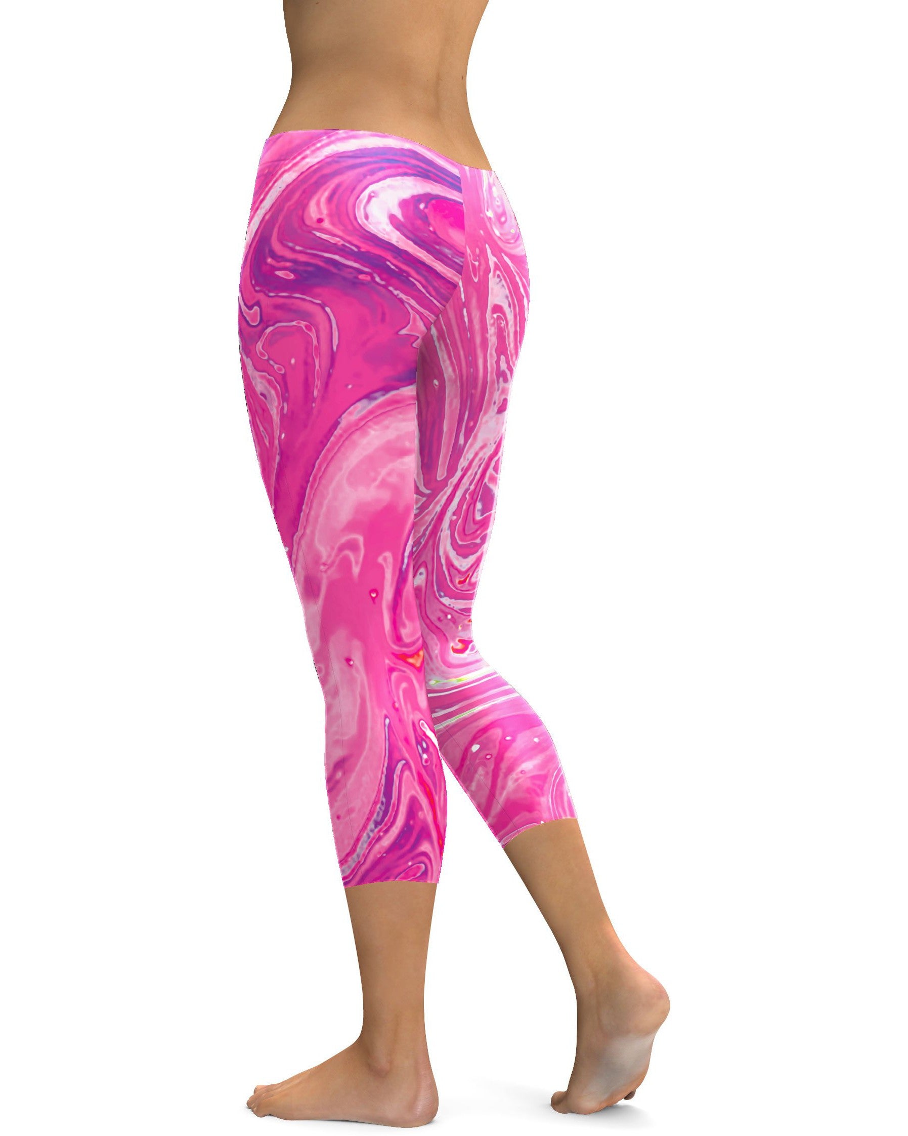 Pink Swirl Capris Gearbunch