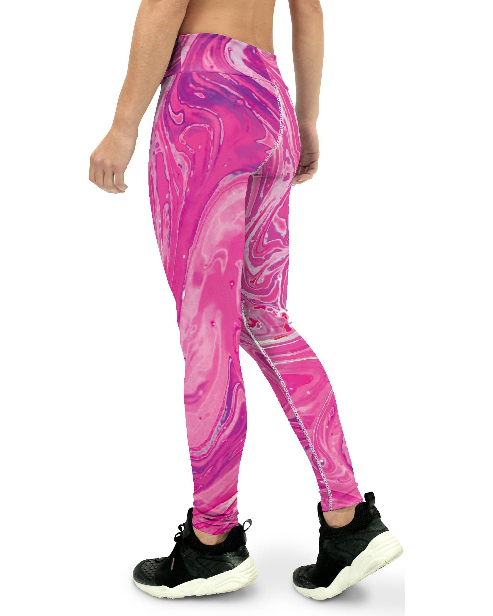 Pink Swirl Yoga Pants Gearbunch
