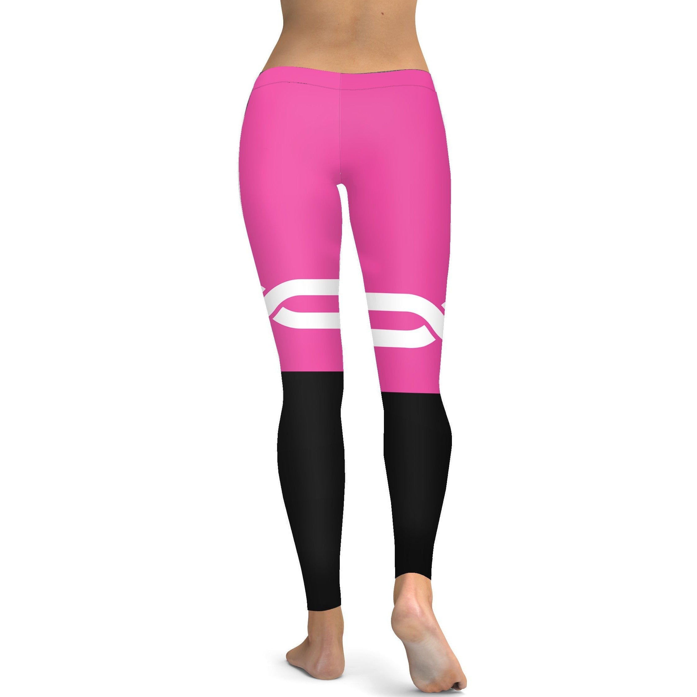 Pink and Black Infinity Leggings - Gearbunch