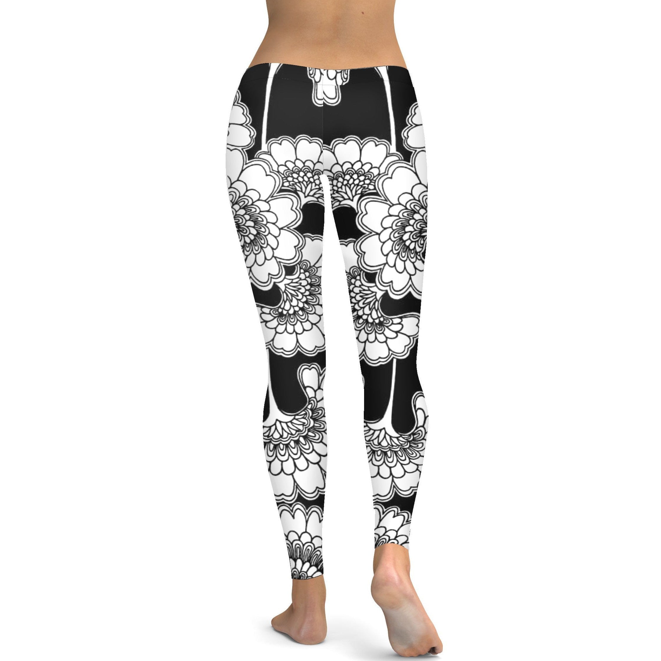 Japanese Floral Leggings - Gearbunch