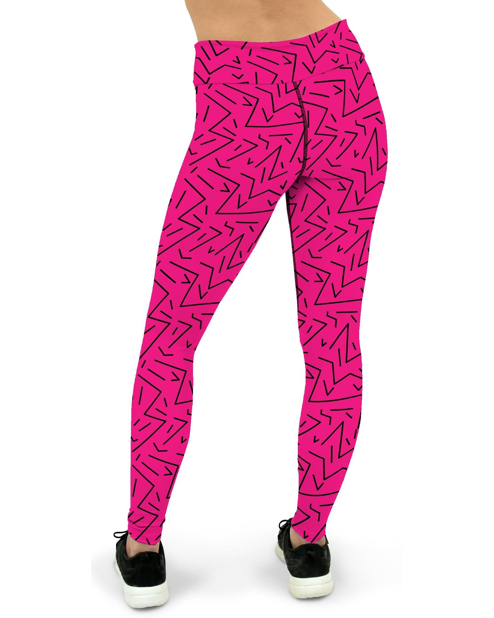 Pink Black Line Yoga Pants Gearbunch