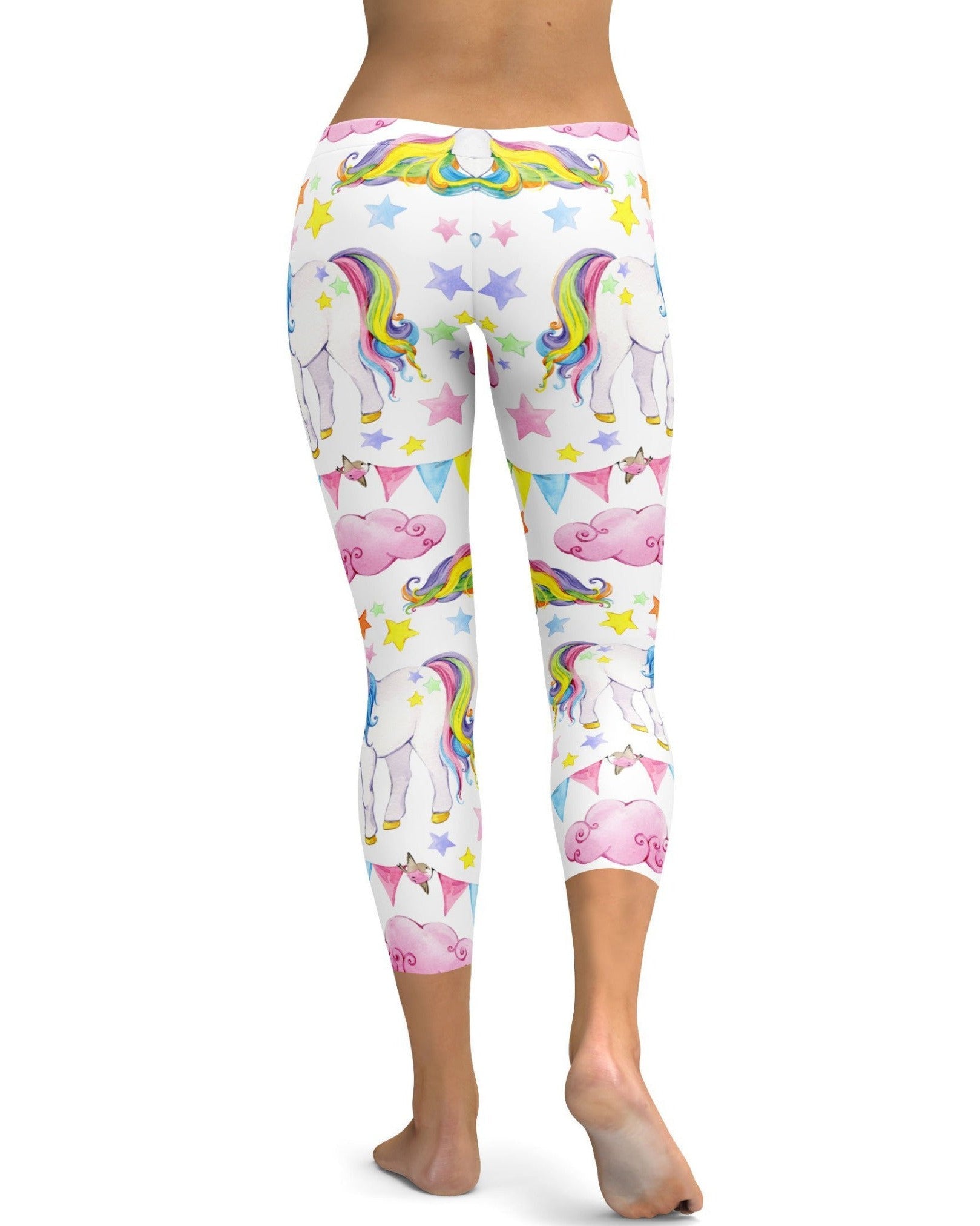 GearBunch - Watercolor Unicorn Capris