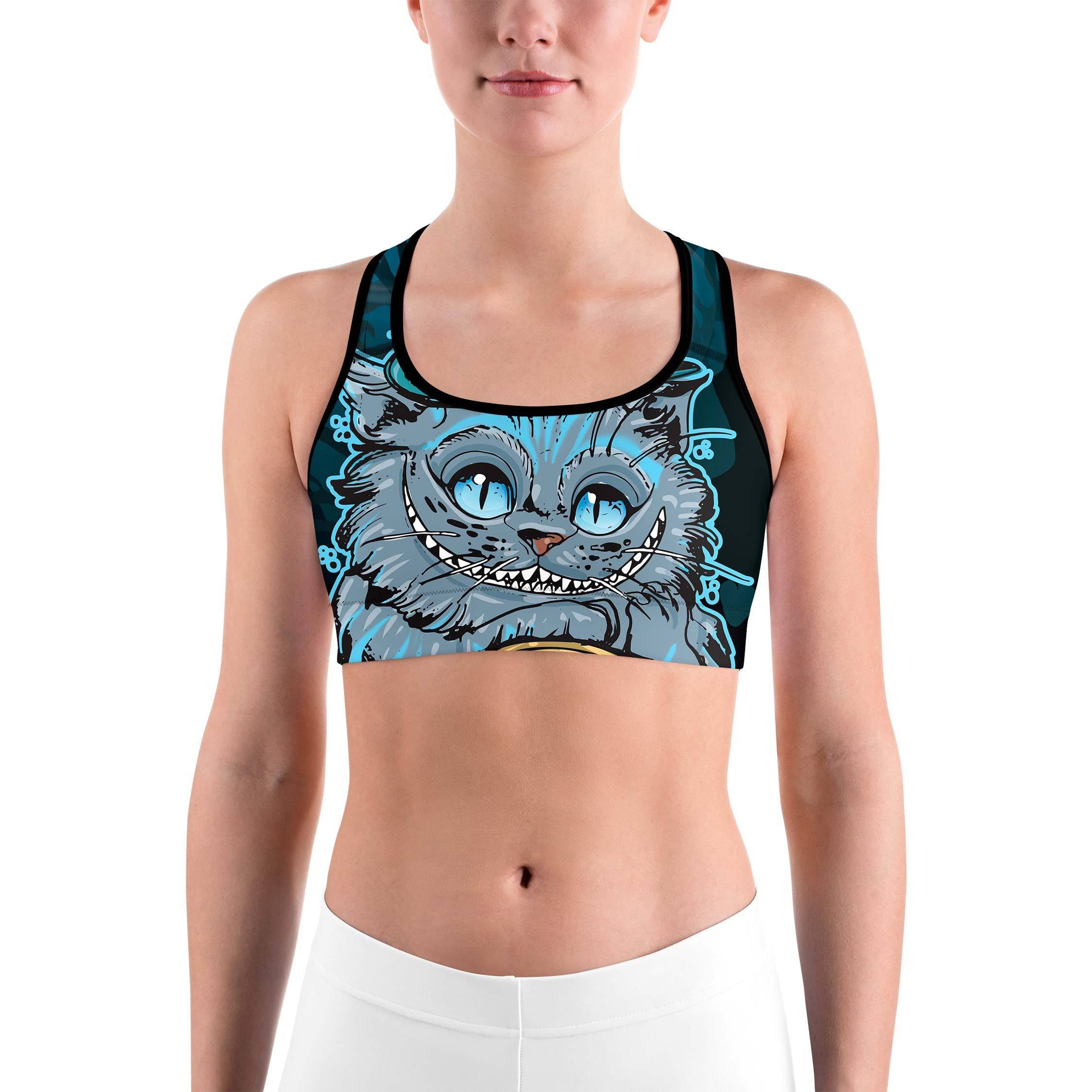 Cheshire Cat Sports bra - GearBunch Leggings / Yoga Pants