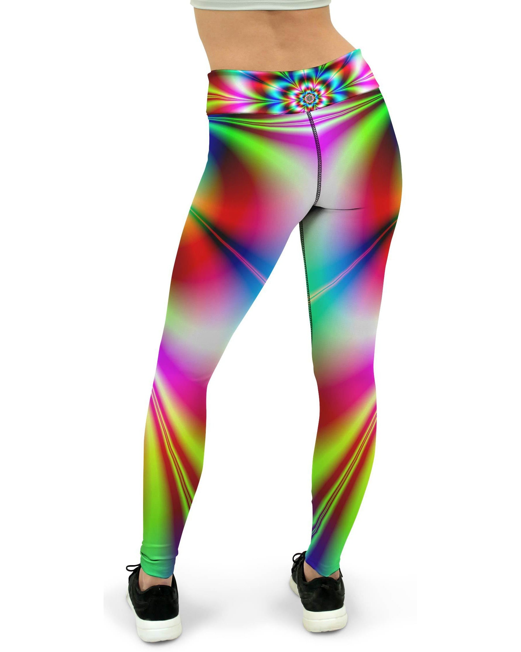 Psychedelic Neon Yoga Pants Gearbunch