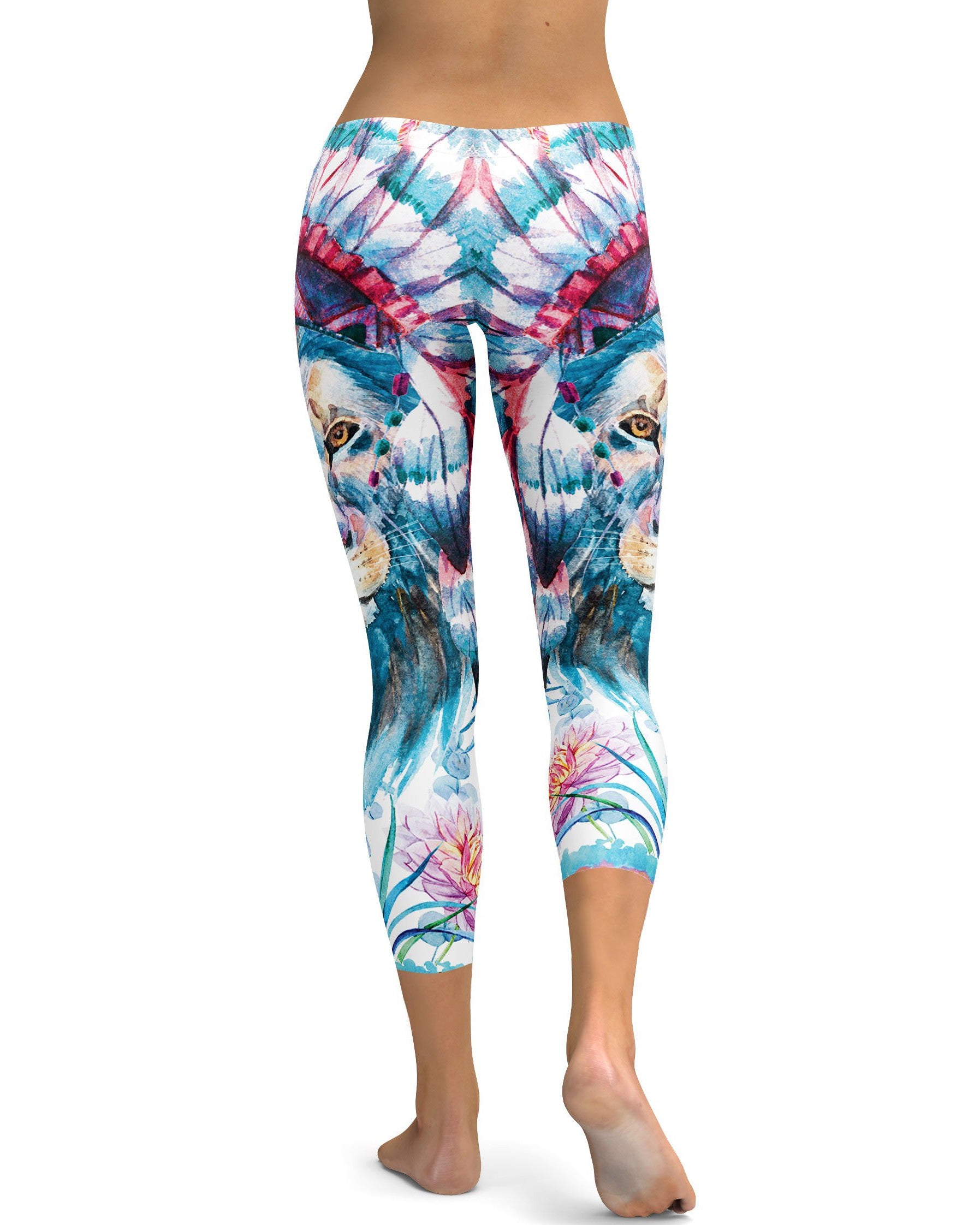 Watercolor King of Summer Capris