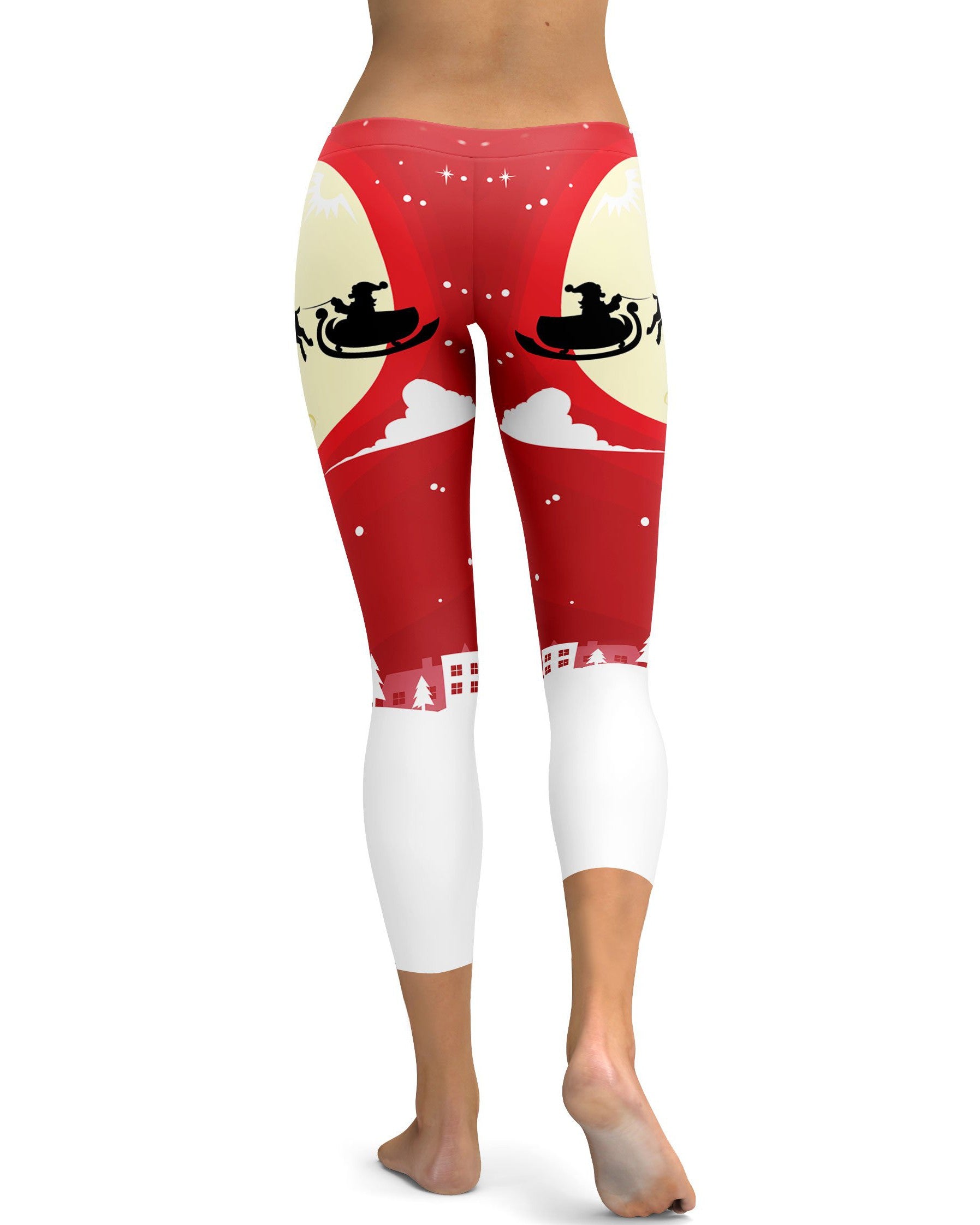 Santa in the Sky Capris