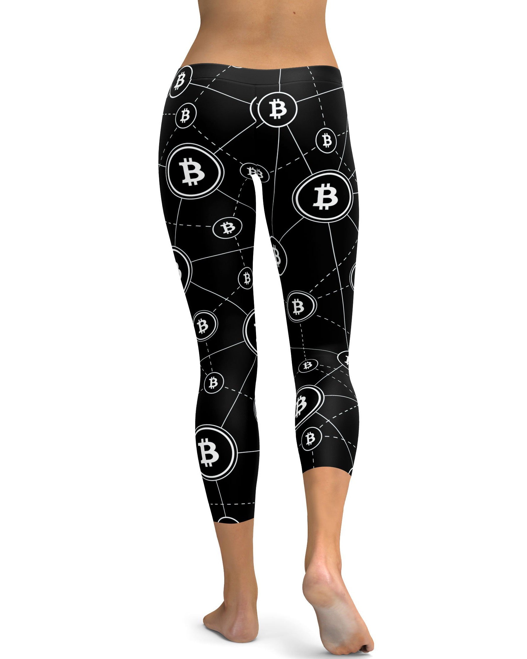 Bitcoin Capris - GearBunch Leggings / Yoga Pants
