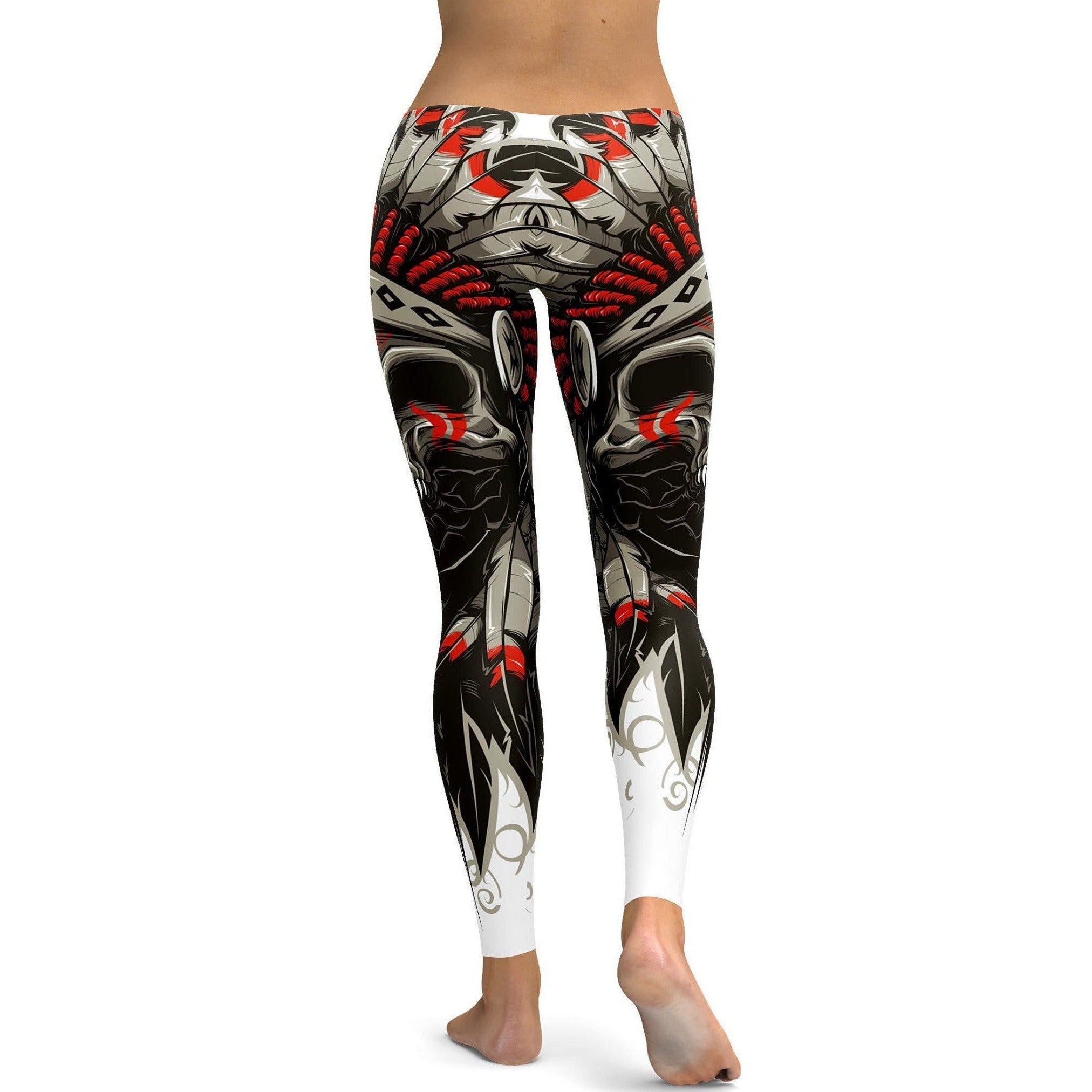 Gearbunch - Native Chief Skull Leggings