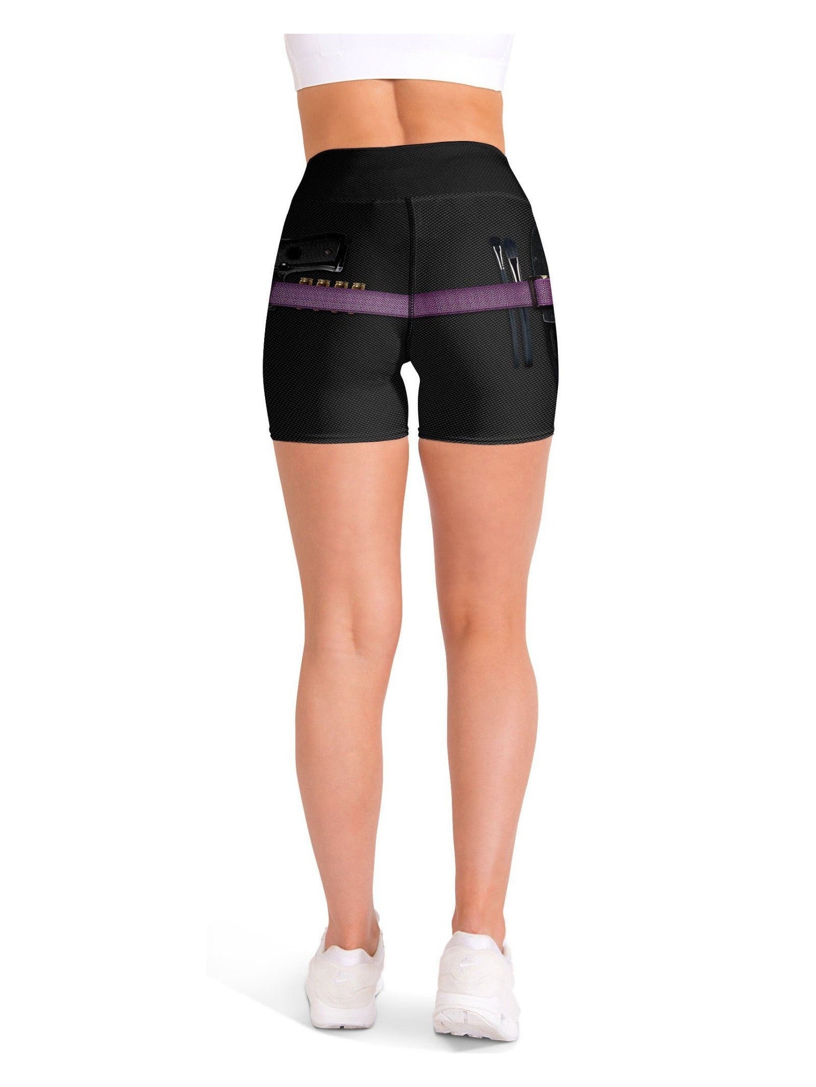 Gearbunch - Guns & Make-Up Yoga Shorts