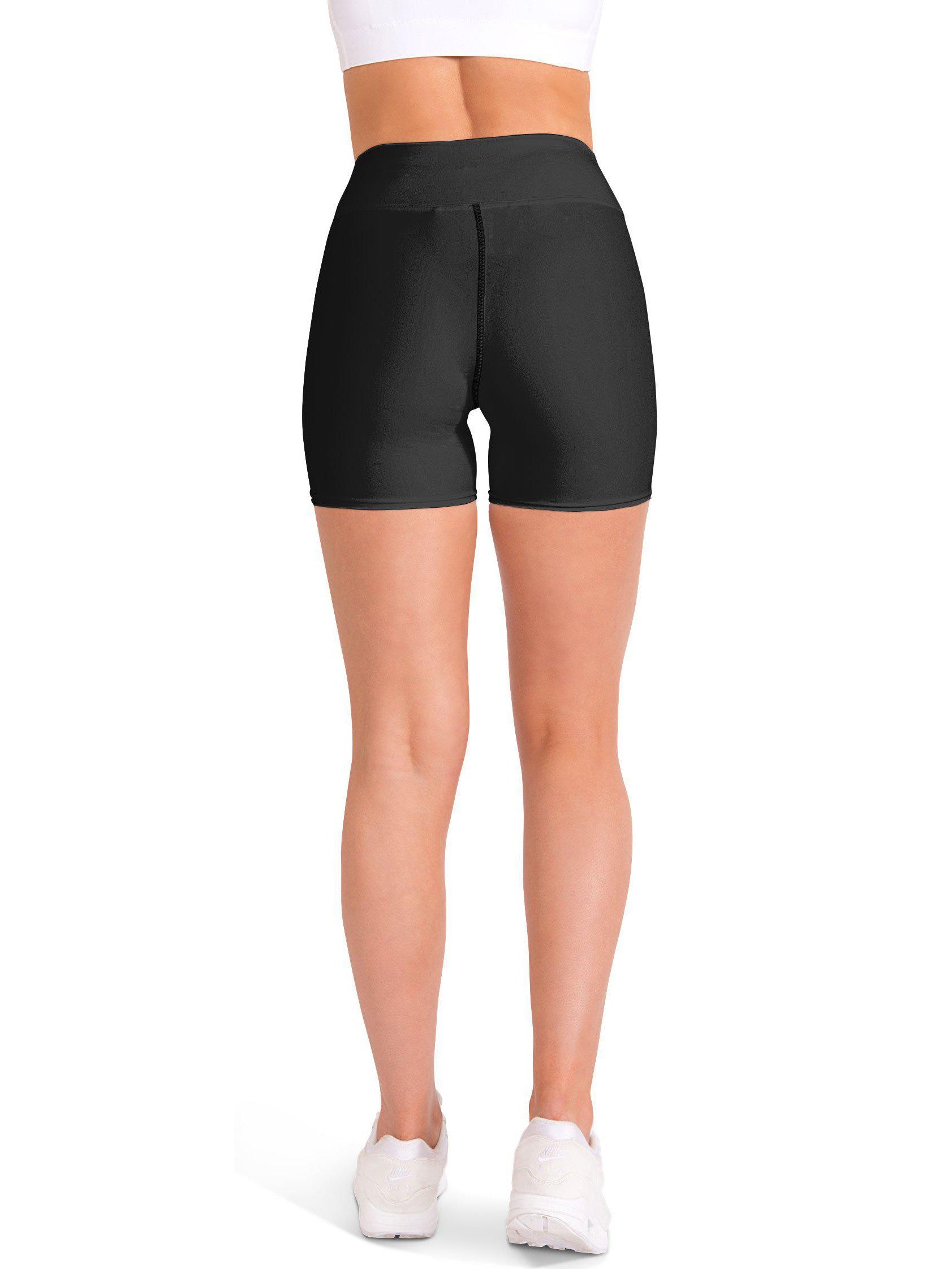 Solid Charcoal Grey Yoga Shorts Gearbunch