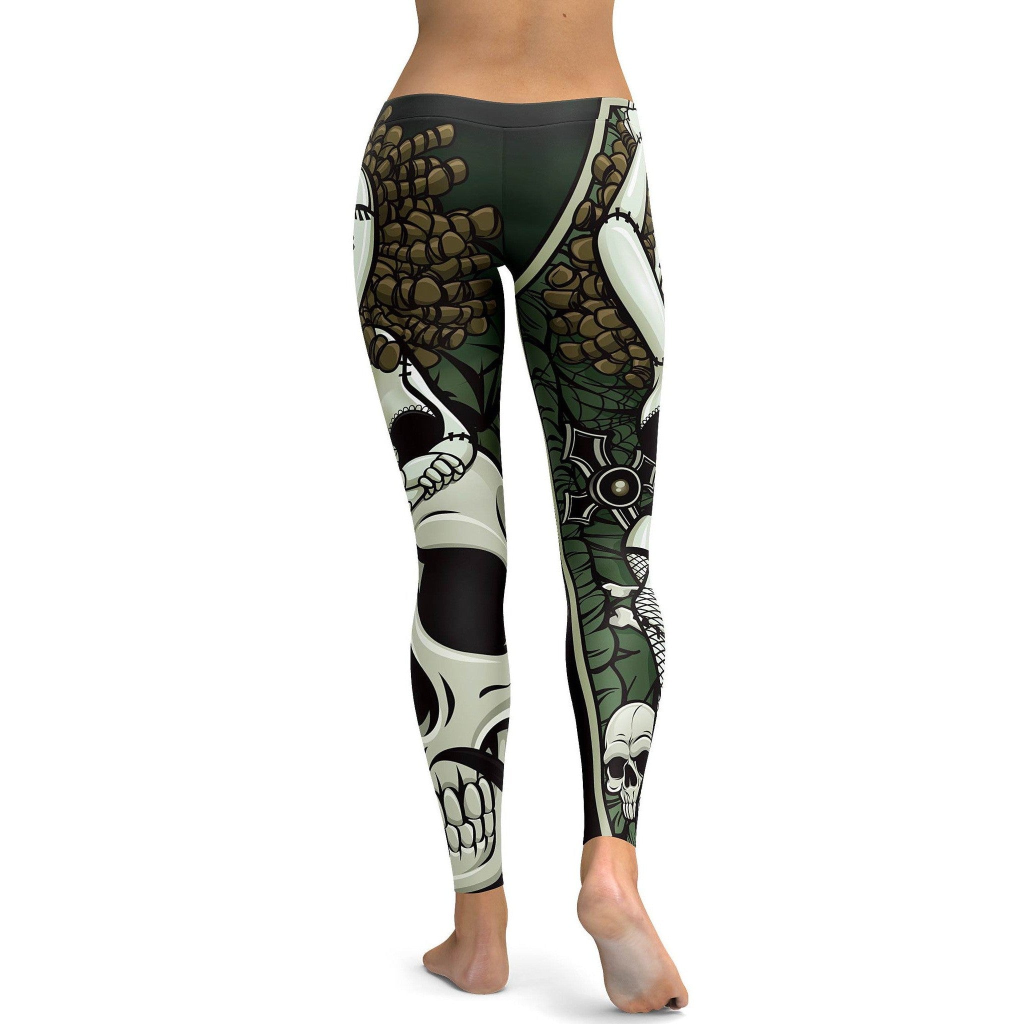 Zombie Pinup Girl Leggings | GearBunch