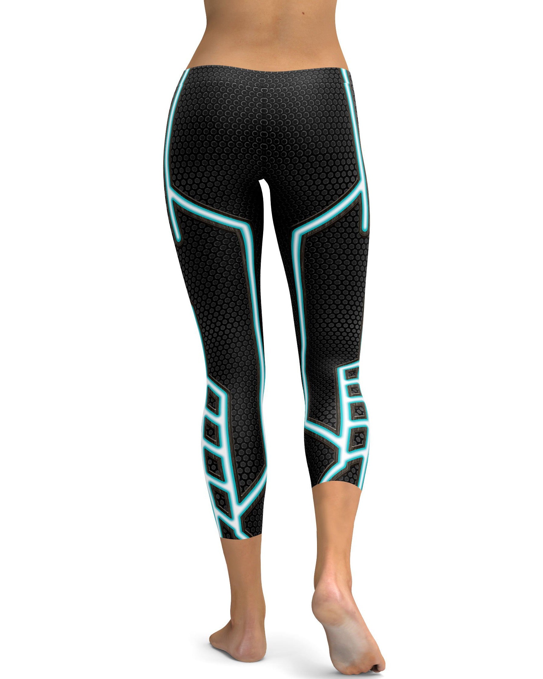 Blue Speedster Capris - GearBunch Leggings / Yoga Pants