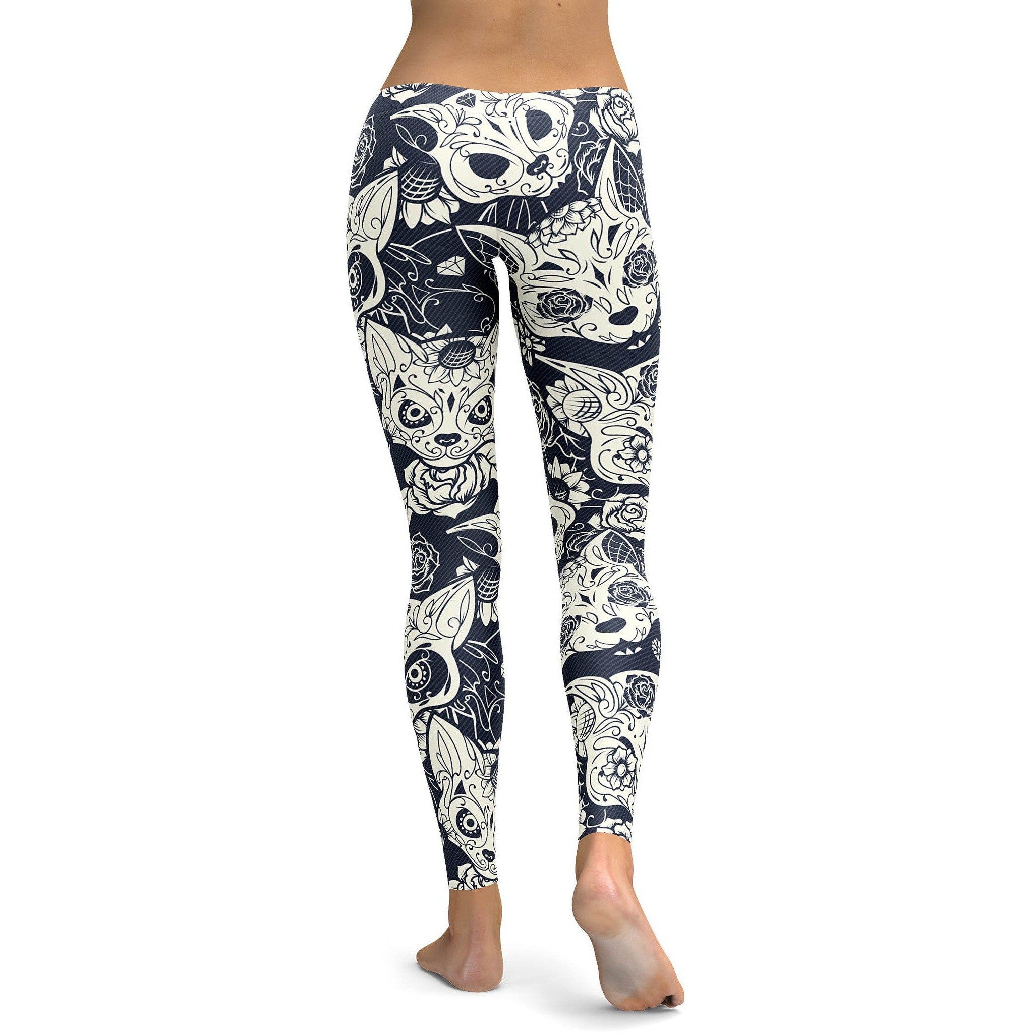 Sugar Skull Cats Leggings for women