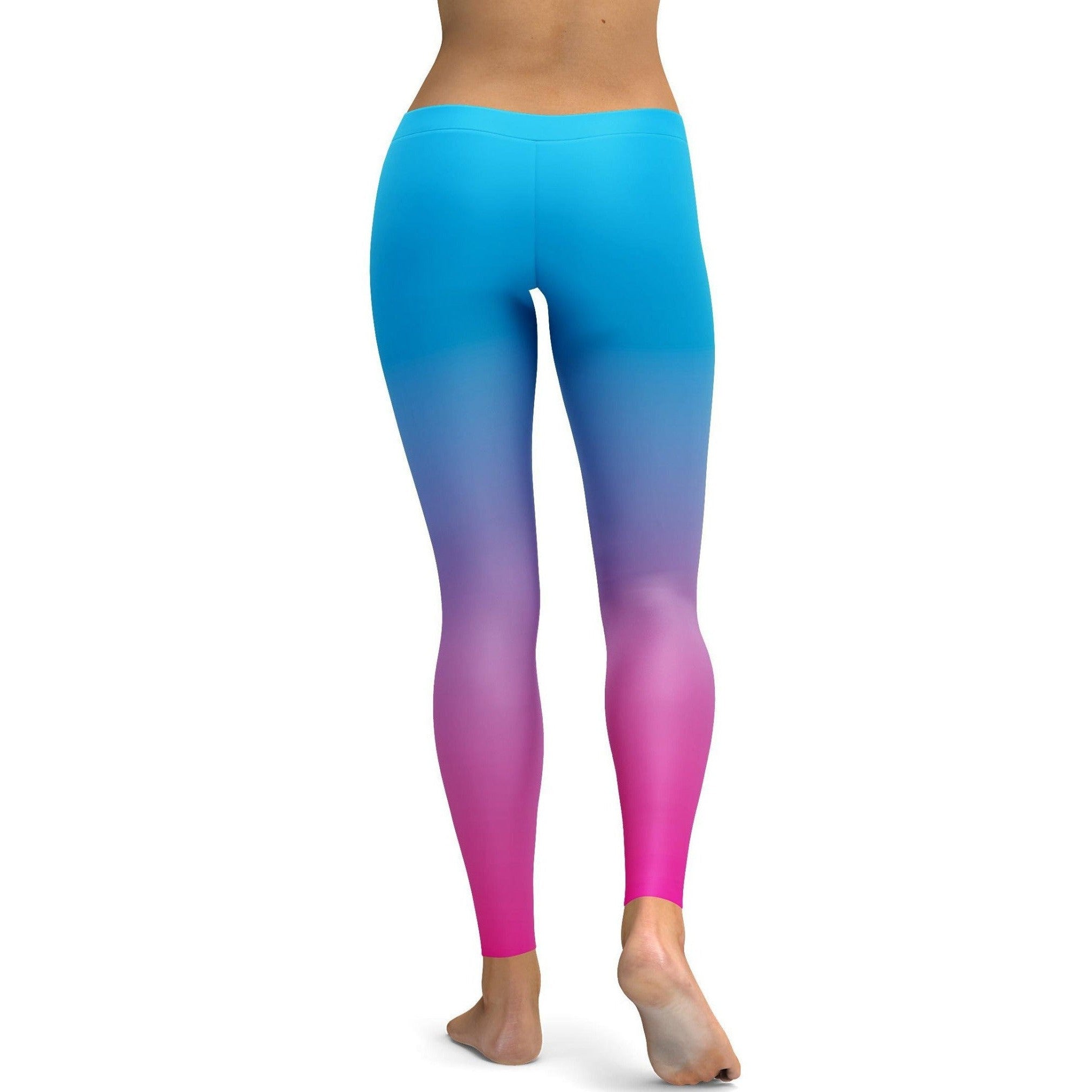 GearBunch - Ombre Blue to Pink Leggings