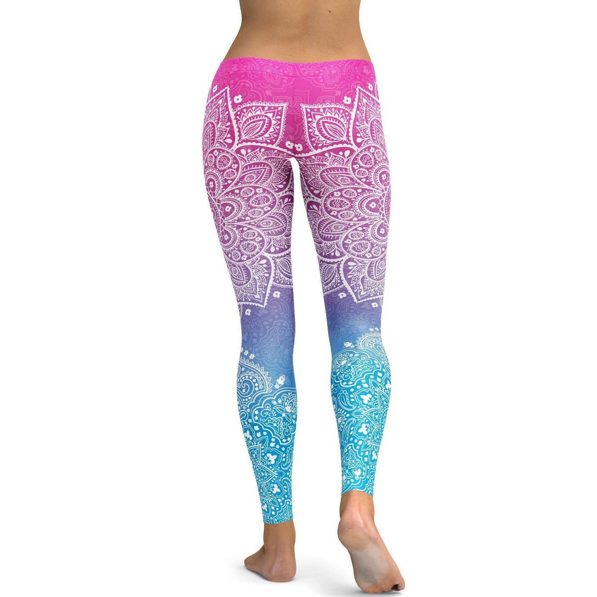 Gearbunch - Pink to Blue Mandala Leggings