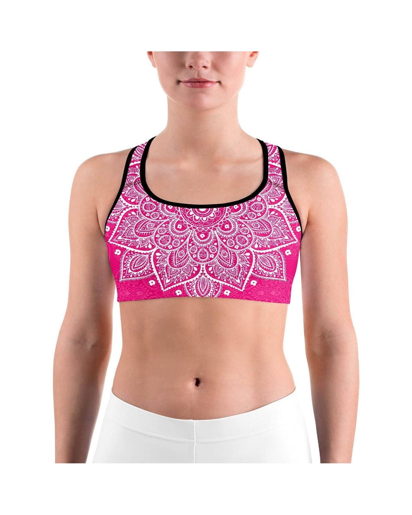 Gearbunch - Hot Pink Mandala Sports bra