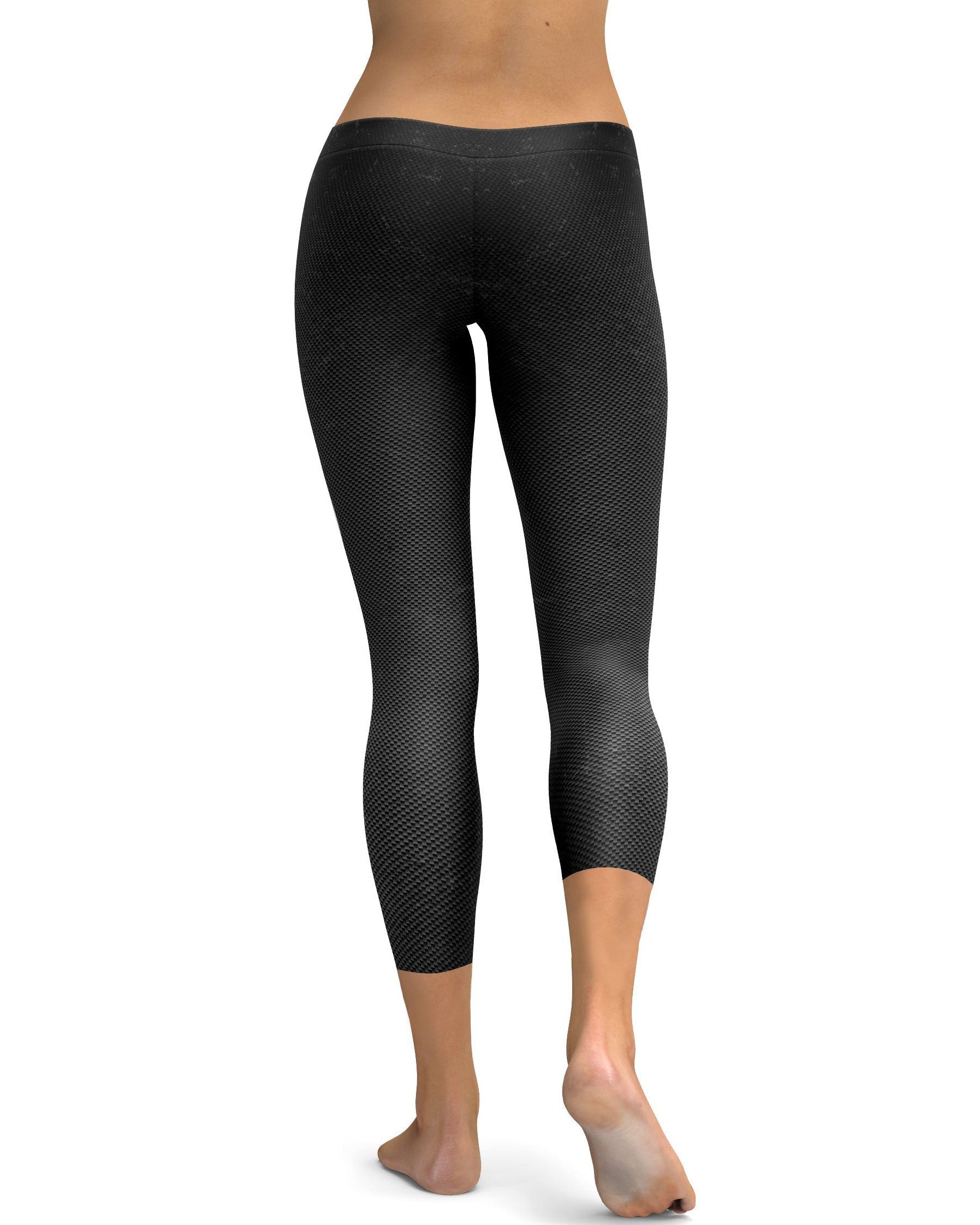 Realistic Muscles with Zipper Capris - GearBunch Leggings / Yoga Pants