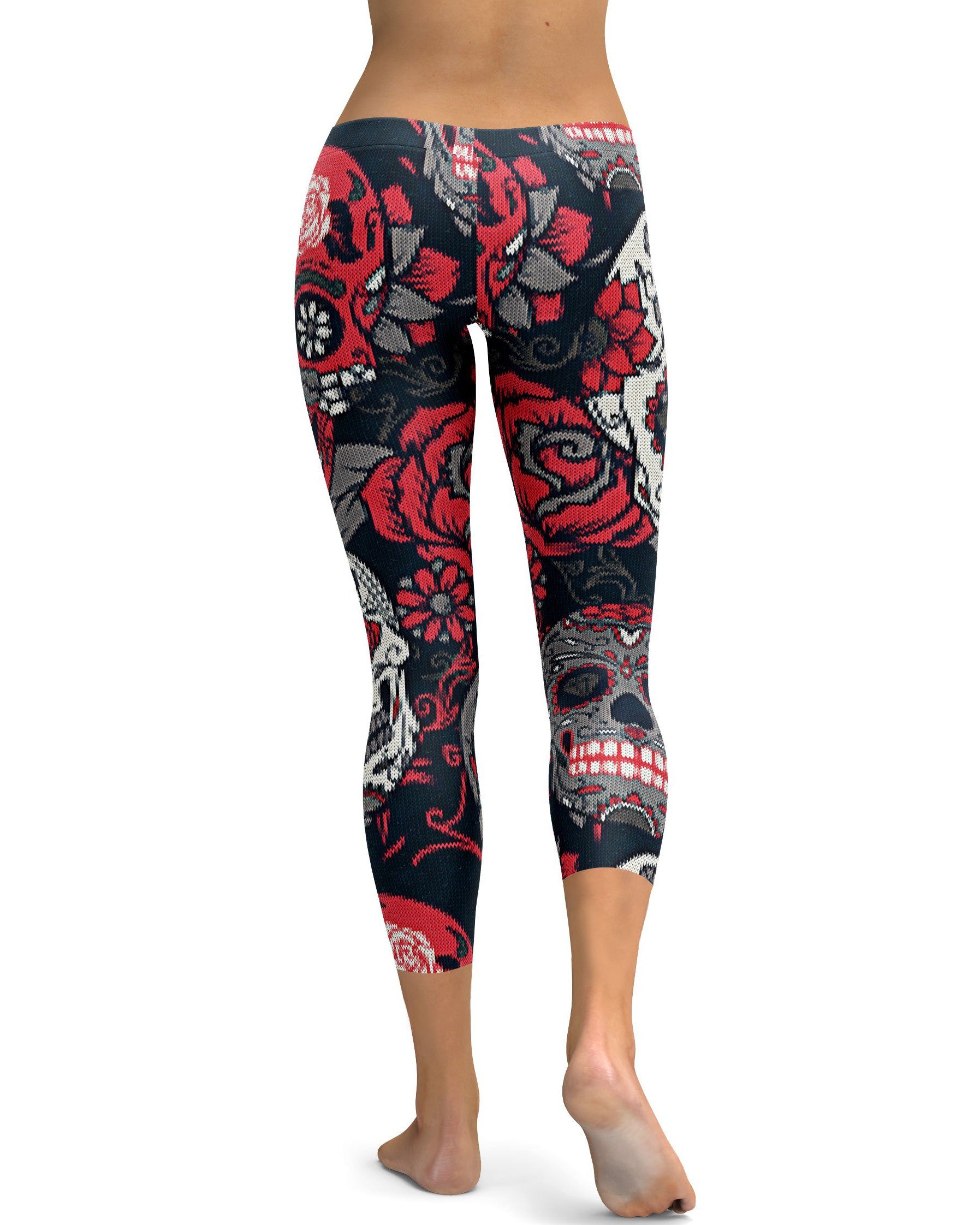 Ugly Christmas - Pink Sugar Skull Capris