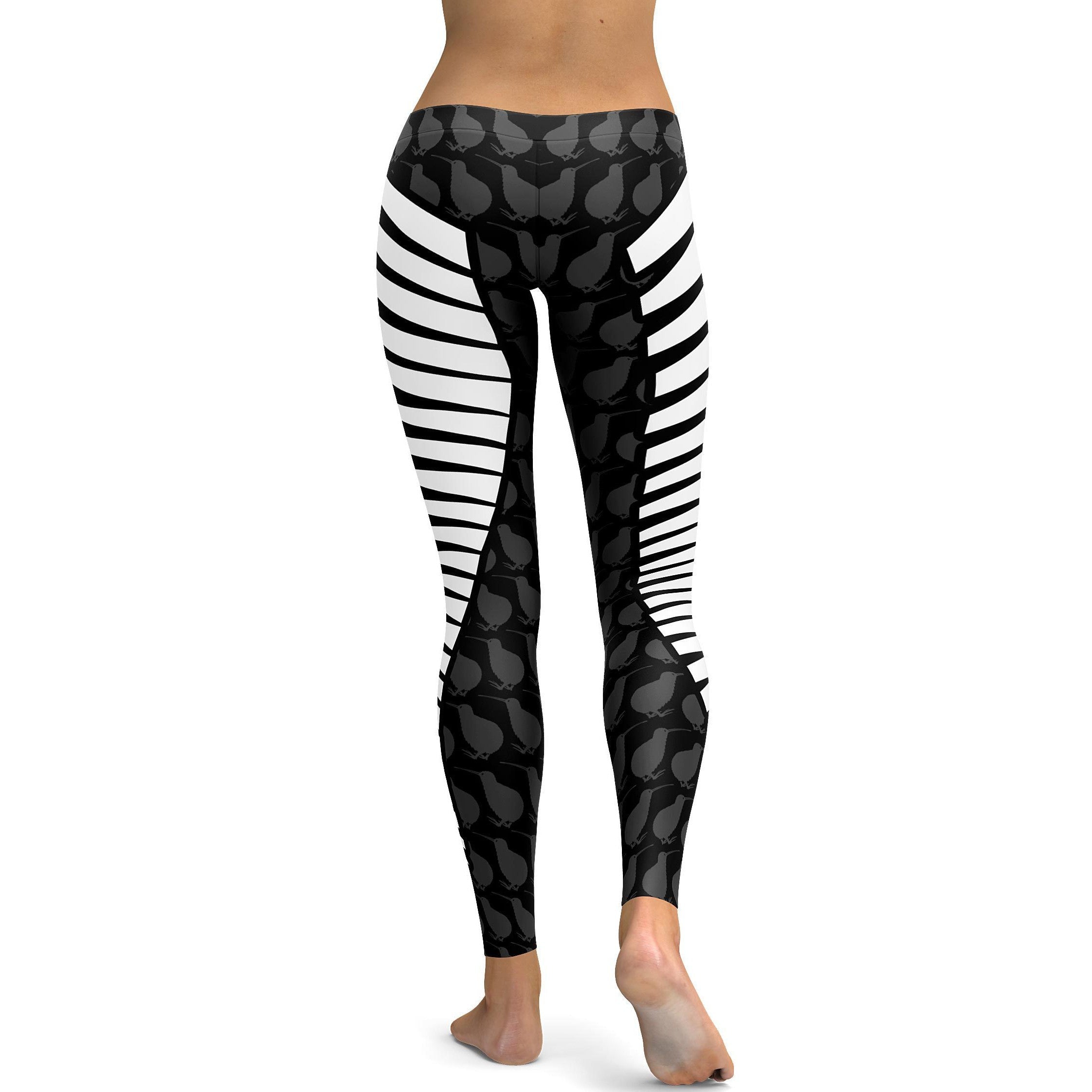 Silver Fern & Kiwi Leggings | GearBunch