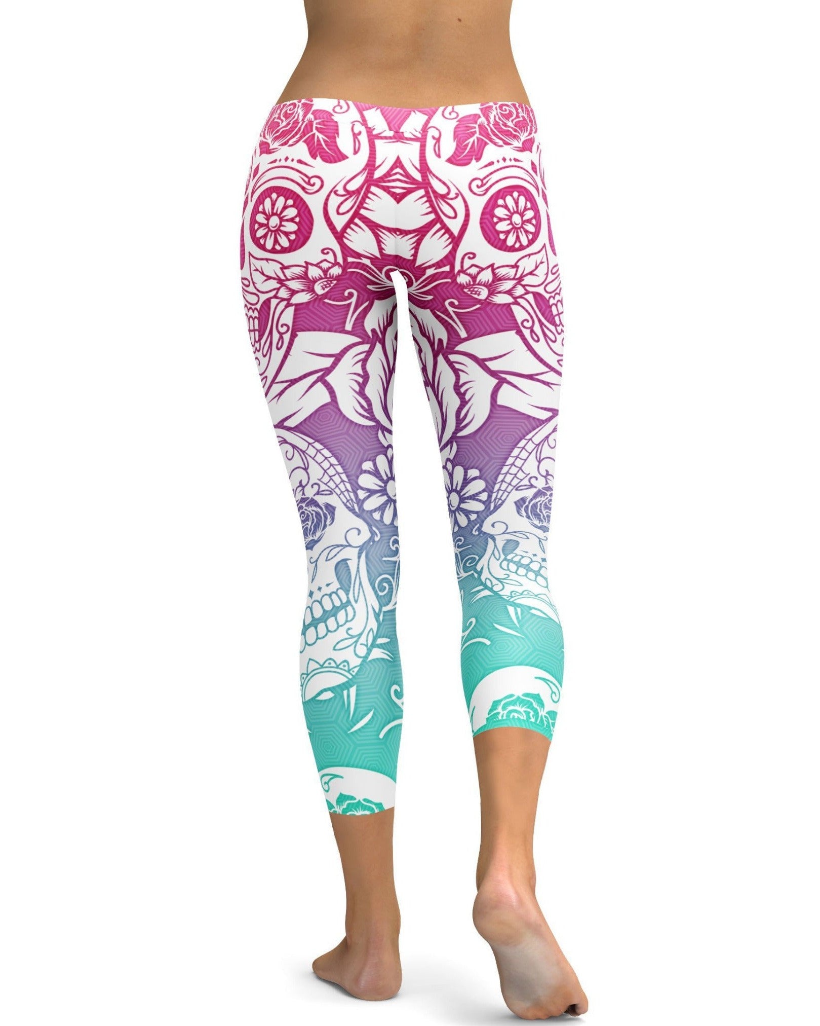 GearBunch - Bright Sugar Skull Capris