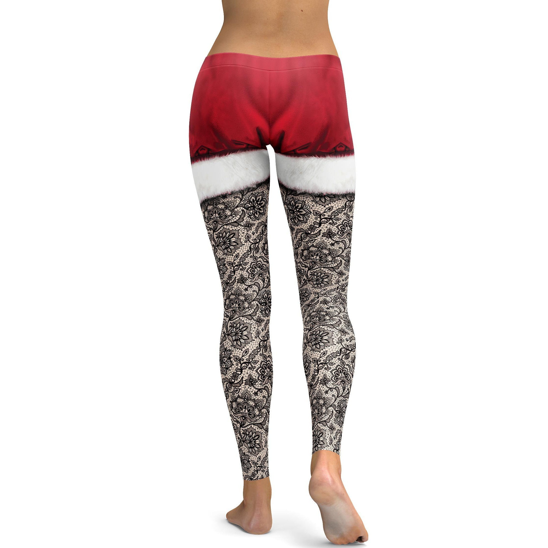 Christmas Shorts & Lace Leggings - GearBunch Leggings / Yoga Pants
