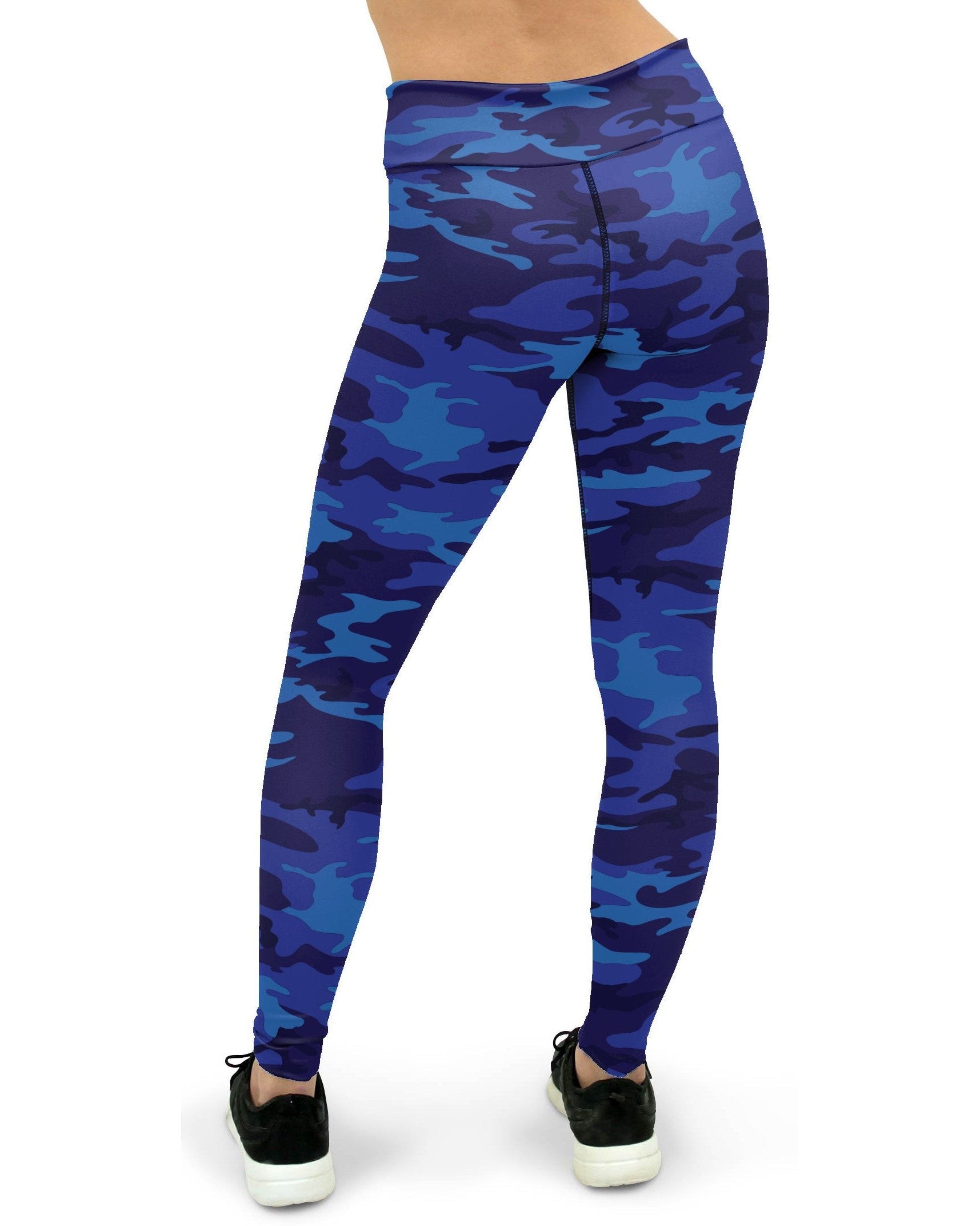 Blue Camo Yoga Pants Gearbunch