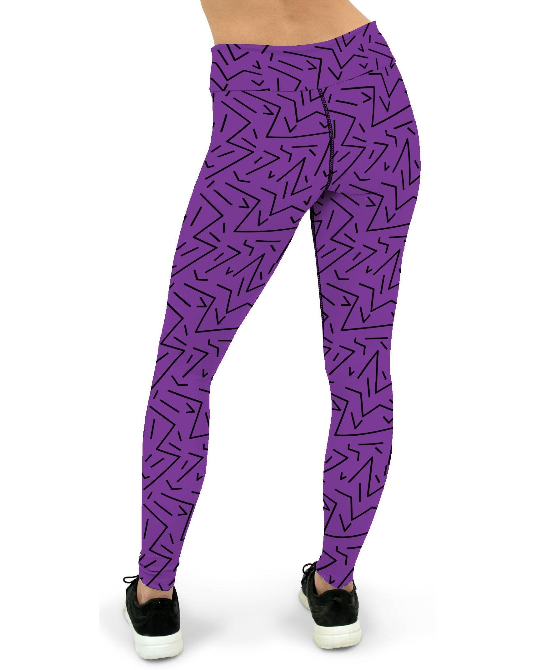 Purple Black Line Yoga Pants Gearbunch