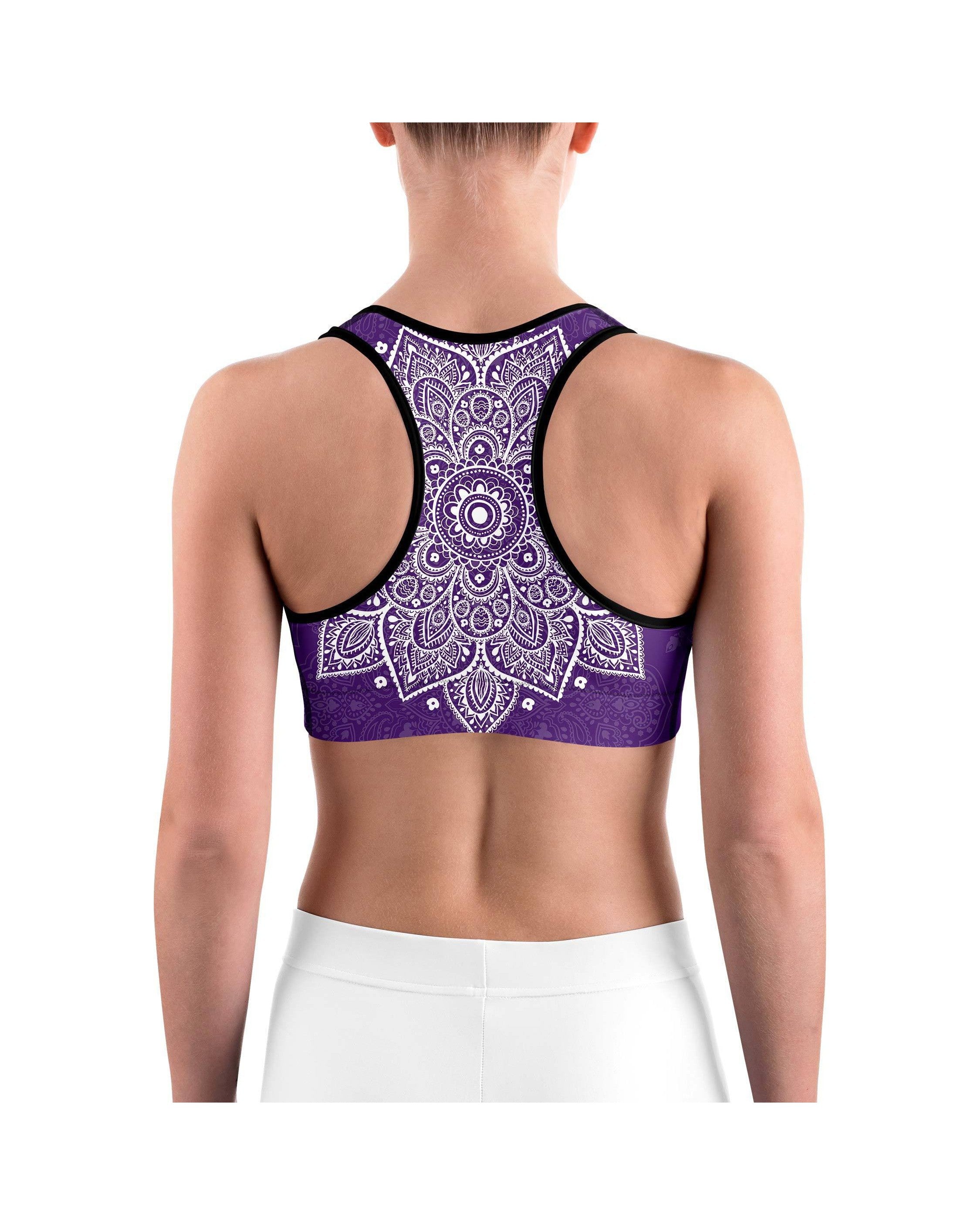 Purple Mandala Sports bra