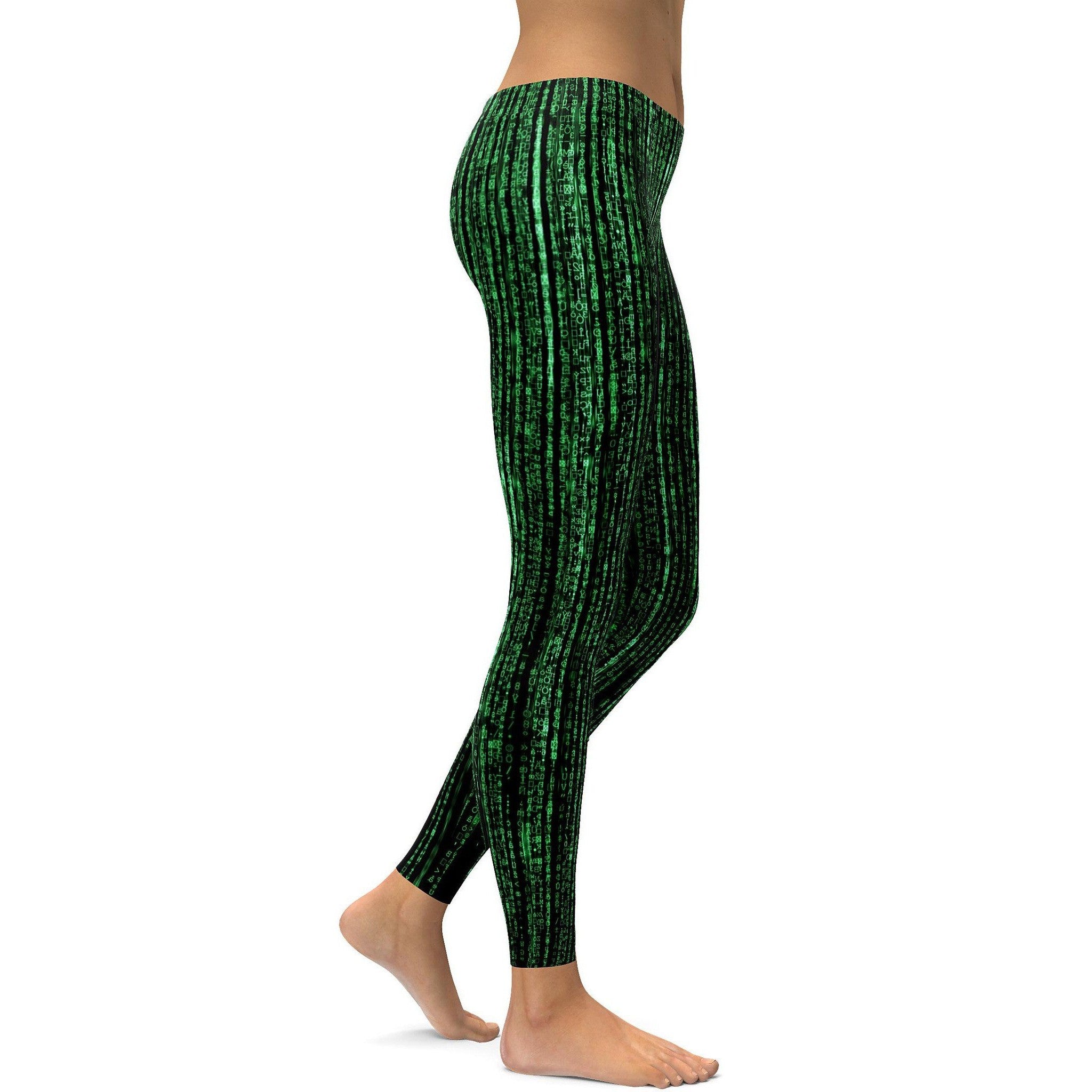 Matrix Inspired Leggings - GearBunch Leggings / Yoga Pants