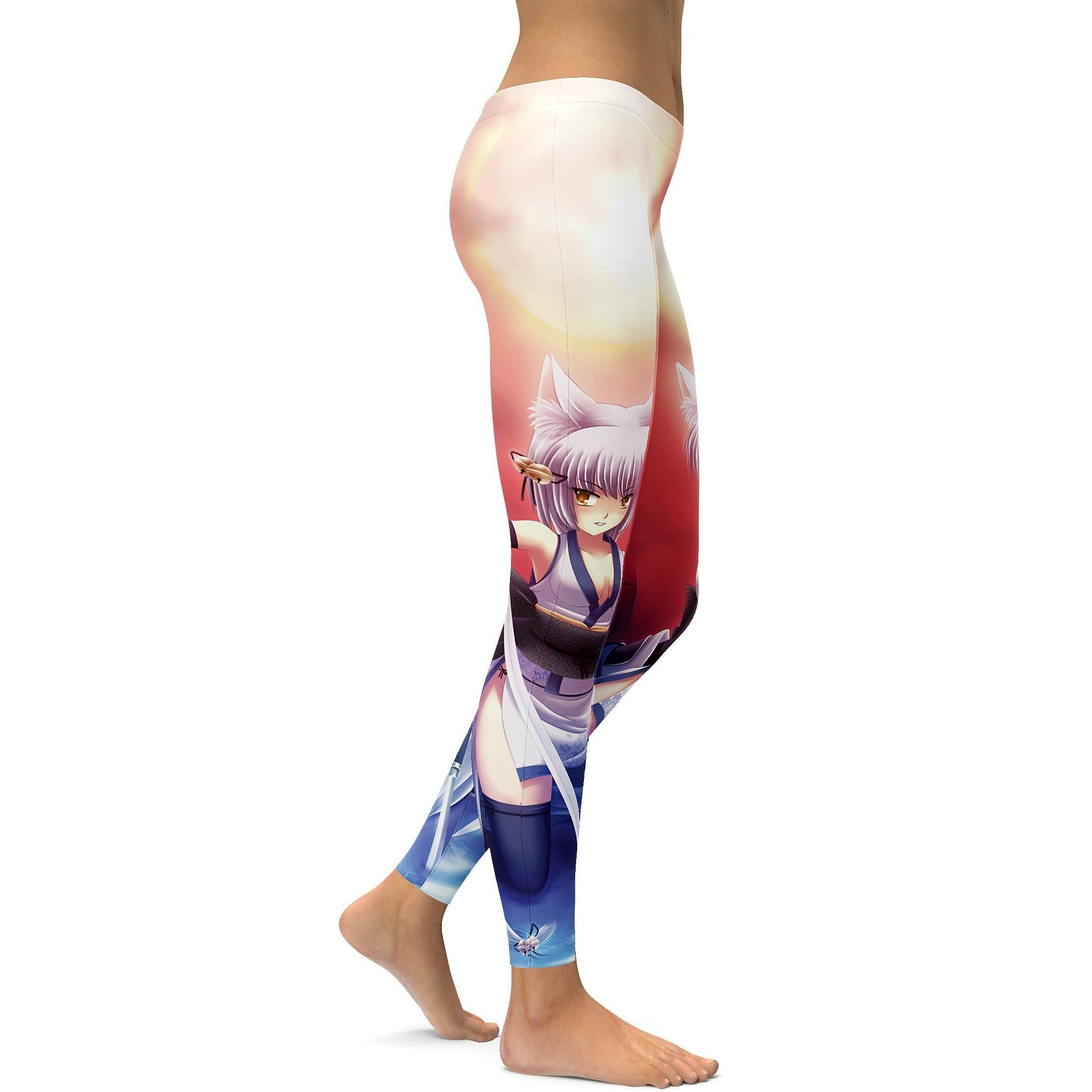 Samurai Anime Leggings - GearBunch Leggings / Yoga Pants
