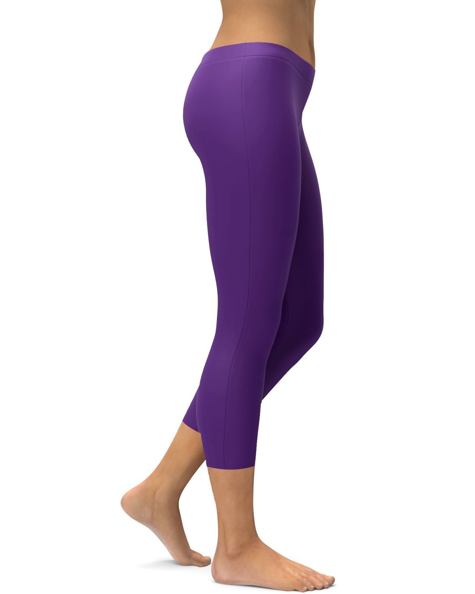 Gearbunch | Solid Deep Purple Capris