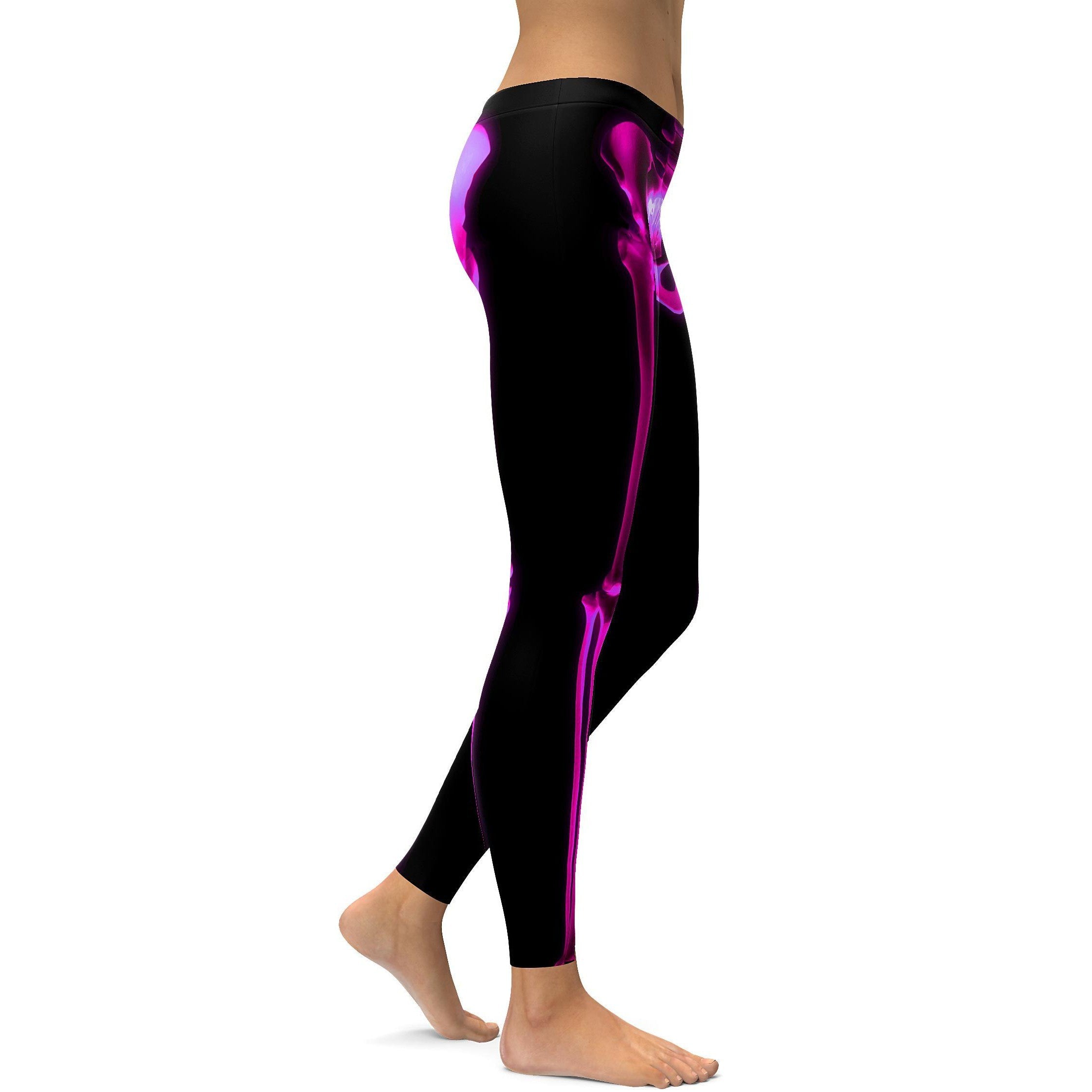 Pink X-ray Skeleton Leggings