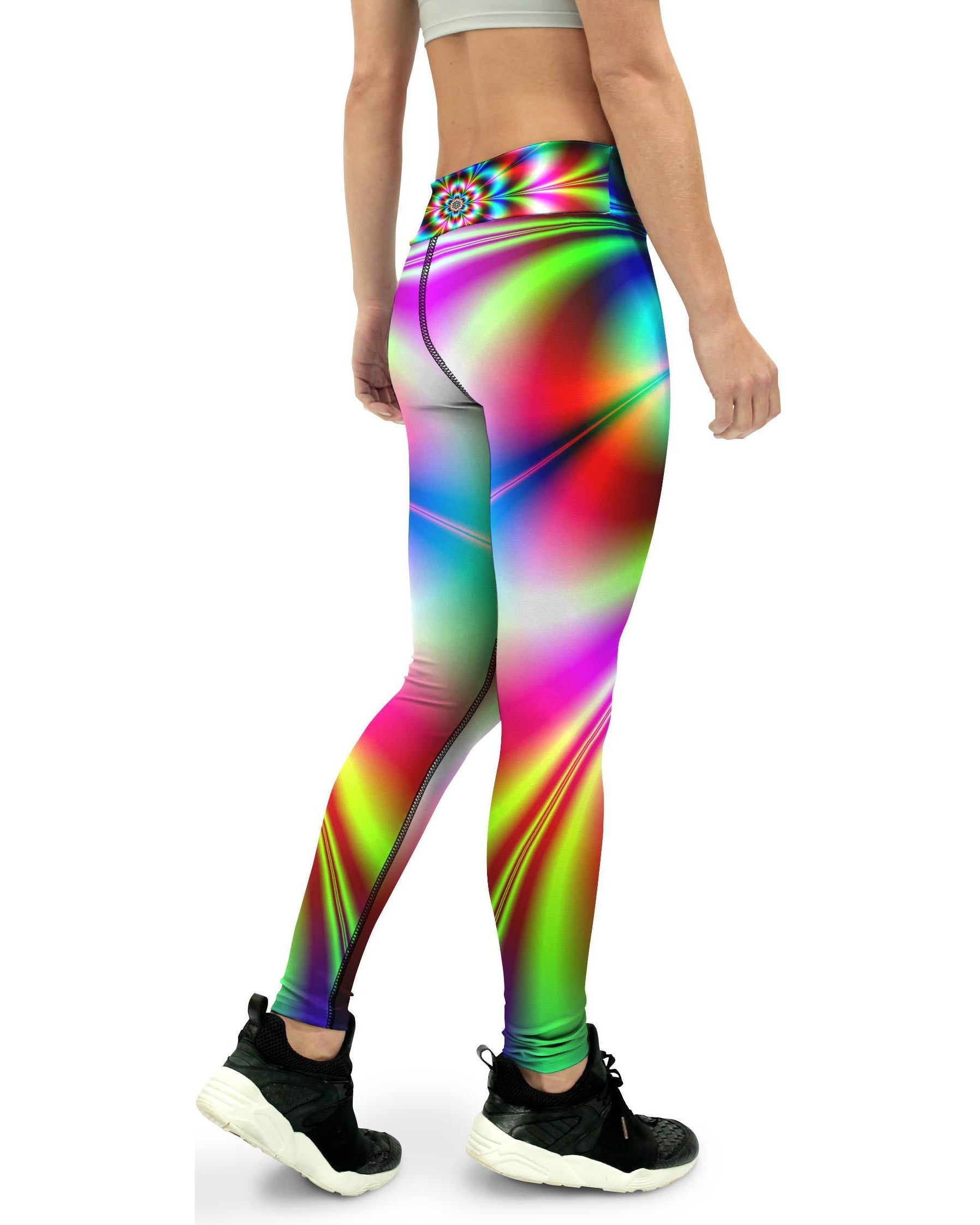 Psychedelic Neon Yoga Pants Gearbunch