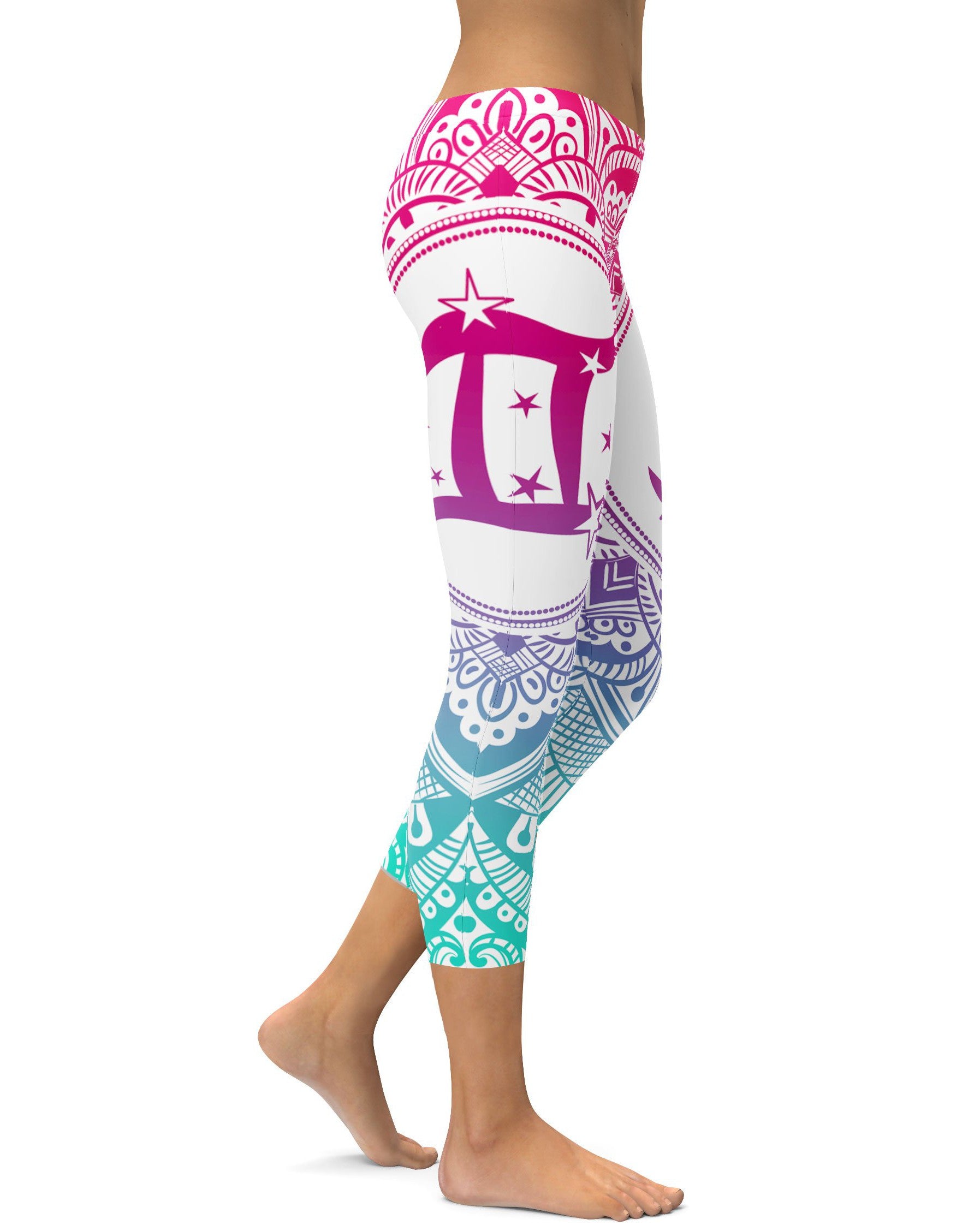 Bright Gemini Capris - GearBunch Leggings / Yoga Pants
