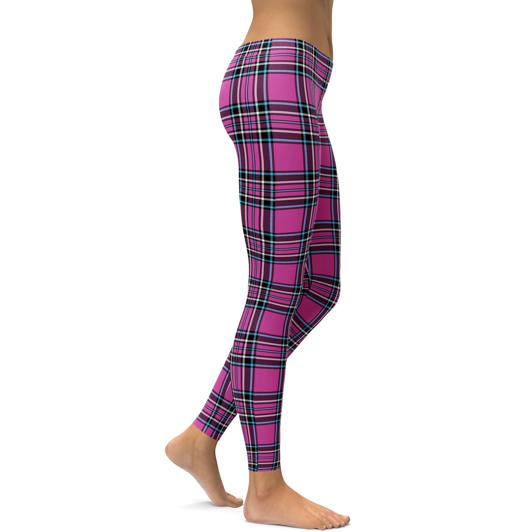 Pink Tartan Leggings