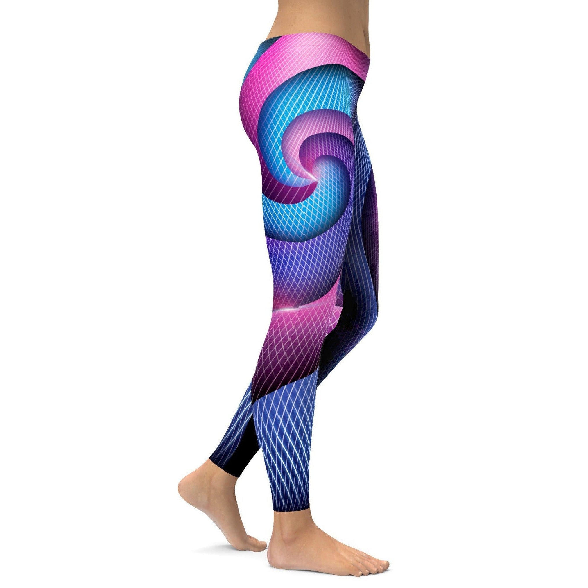 Gearbunch | Optical Illusion Colorful Swirls Leggings