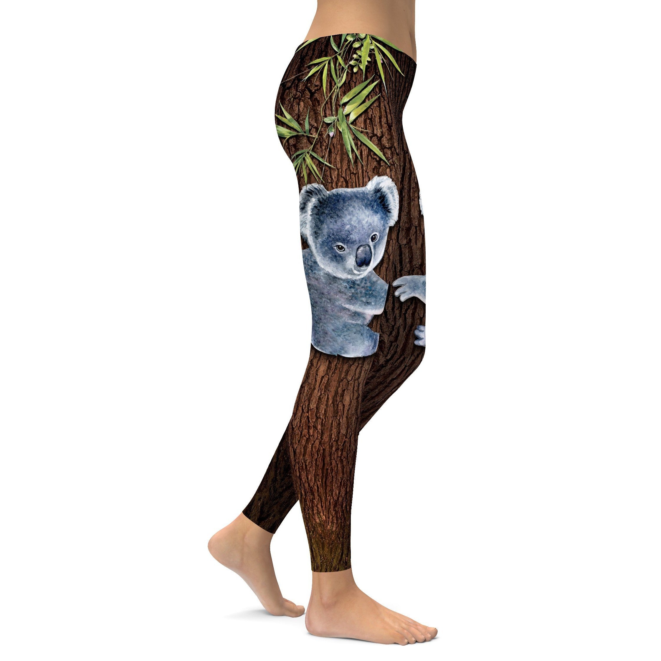 Koala Hanging Onto your Legs Leggings | GearBunch