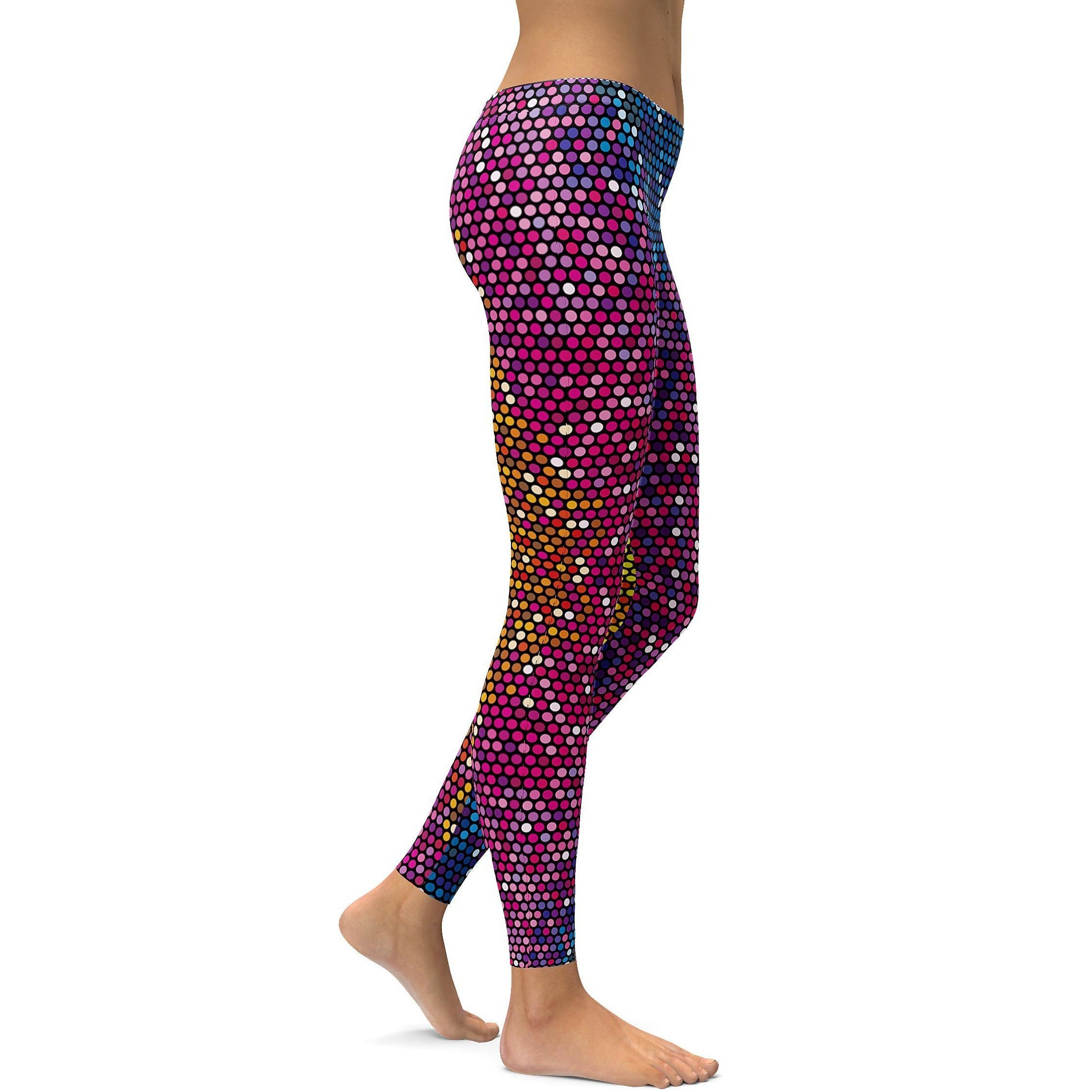 Disco Dots Leggings - GearBunch Leggings / Yoga Pants