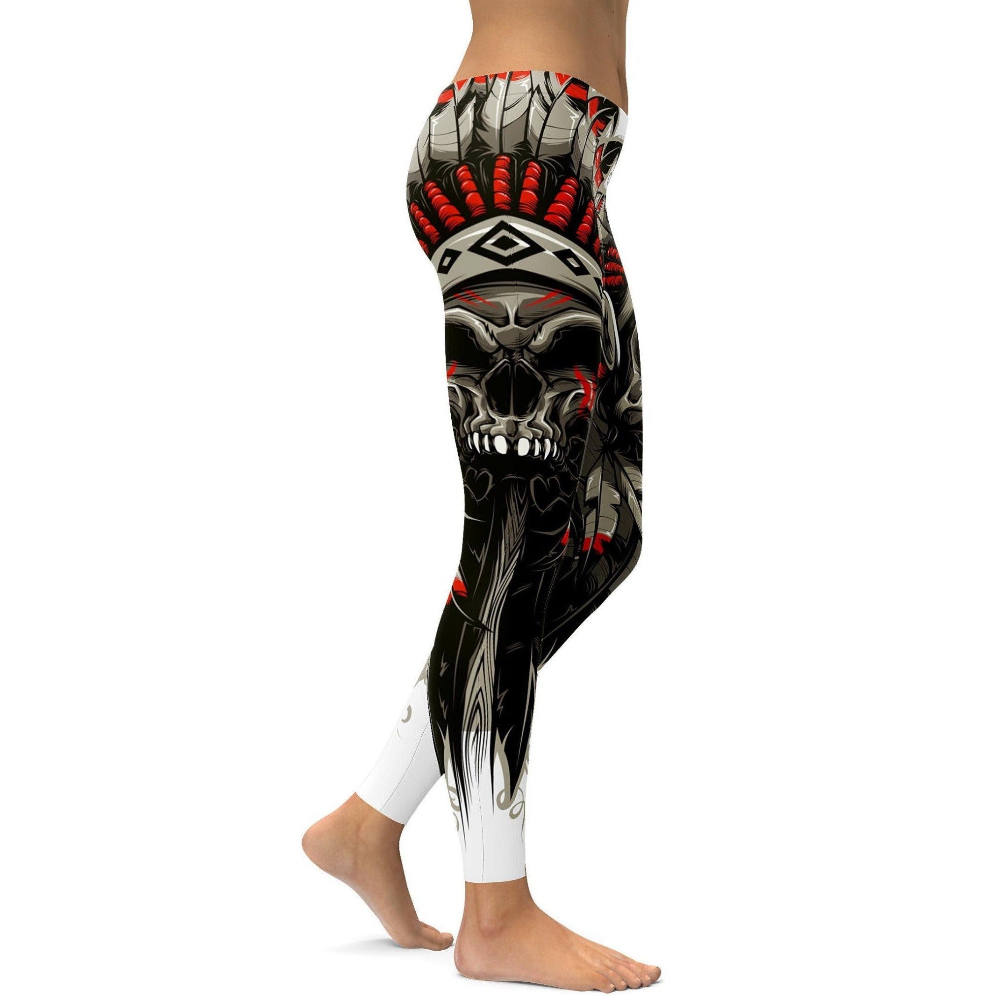 Gearbunch | Native Chief Skull Leggings