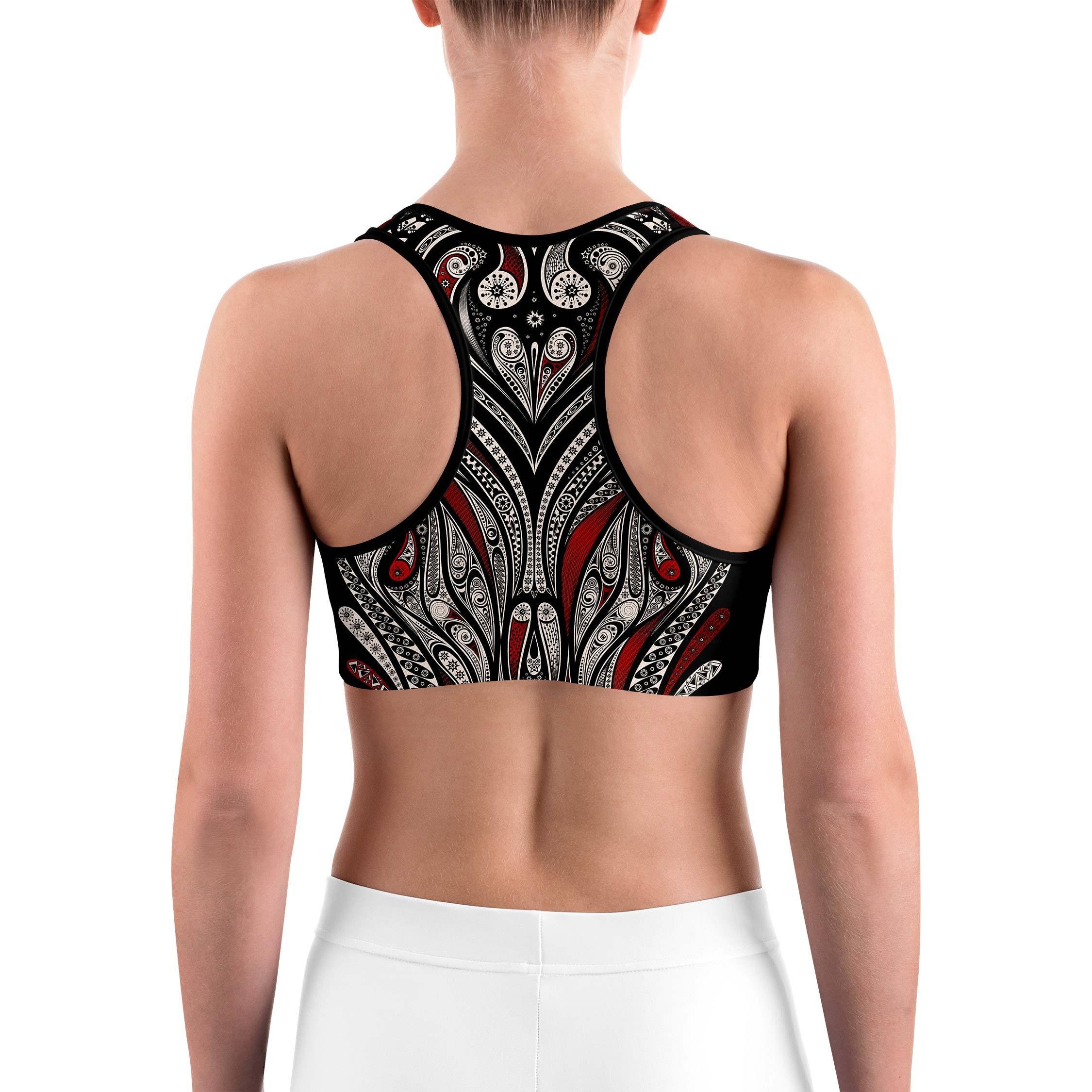 Ornament Pattern Sports bra