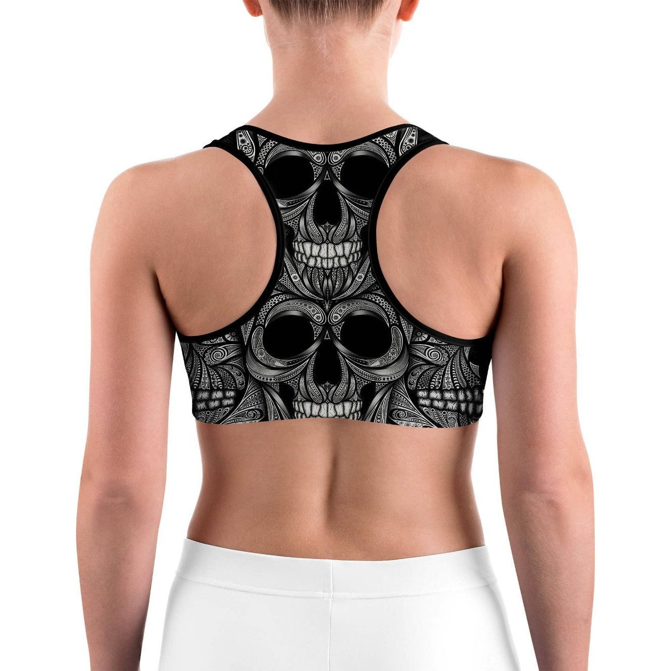Ornamental Skull Sports Bra | GearBunch