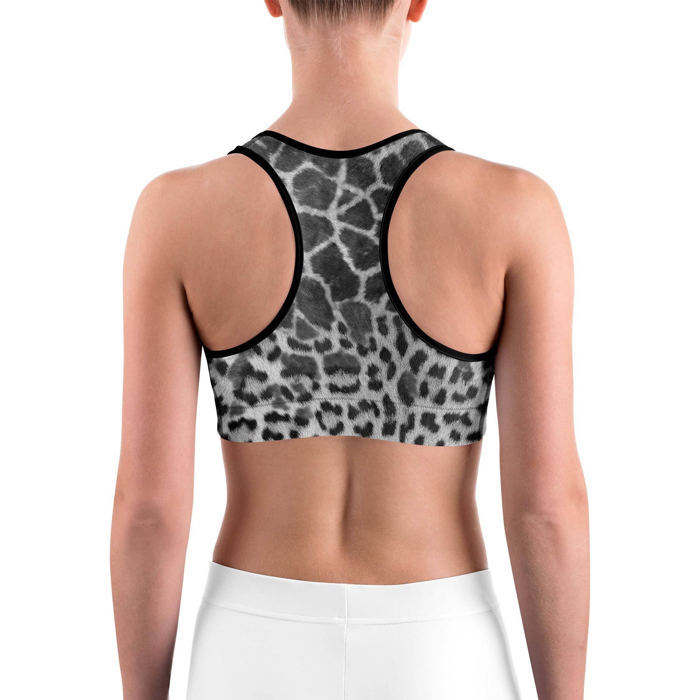Giraffe & Leopard Skin Sports bra