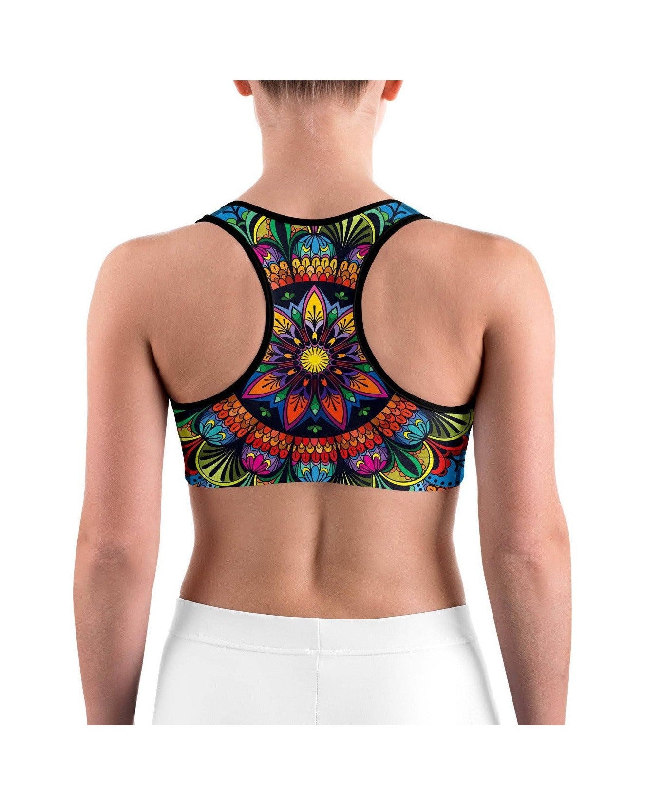 Colorful Mandala Sports bra | Gearbunch