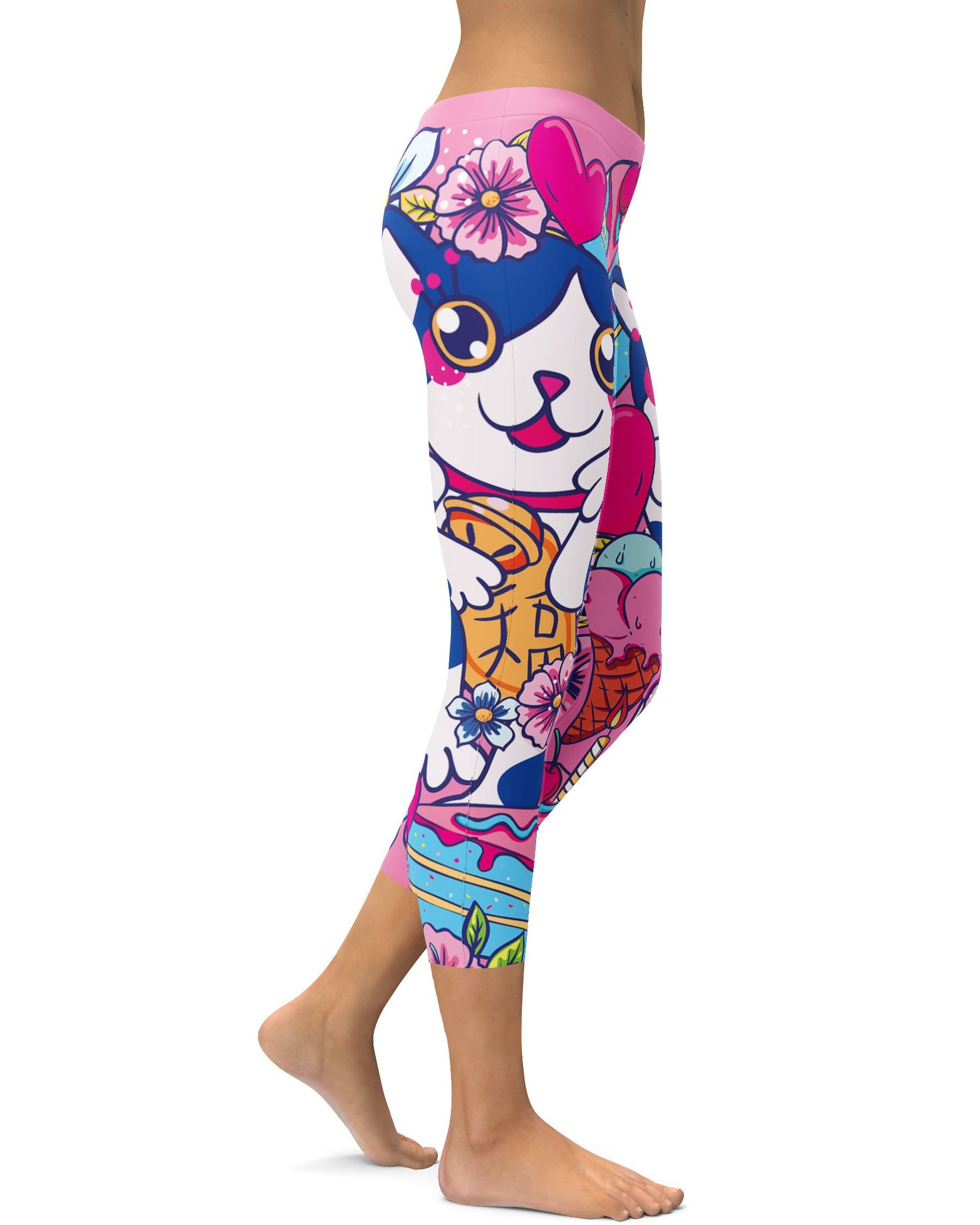 Kawaii - Lucky Cat Capris